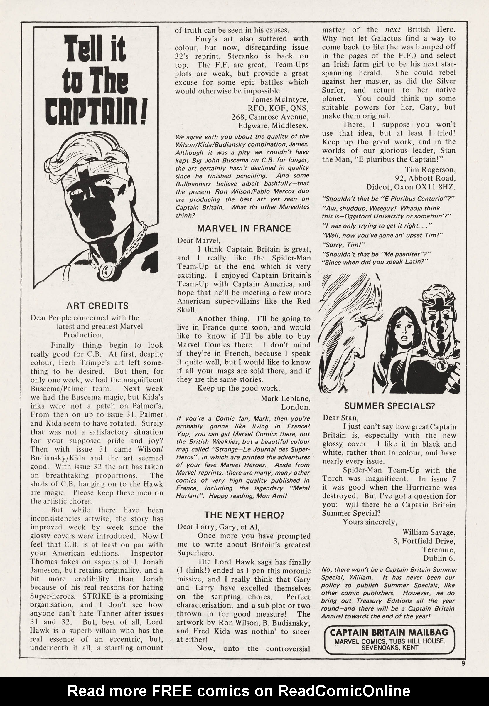 Read online Captain Britain (1976) comic -  Issue #39 - 9