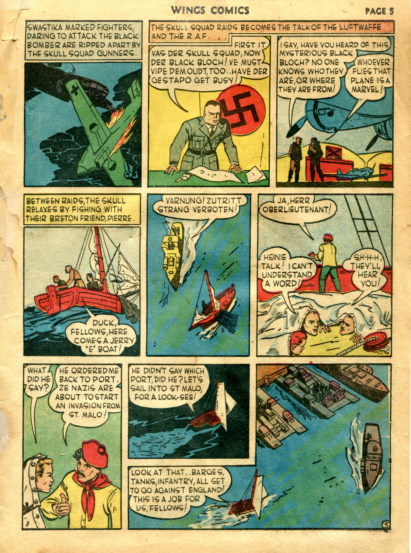 Read online Wings Comics comic -  Issue #5 - 7