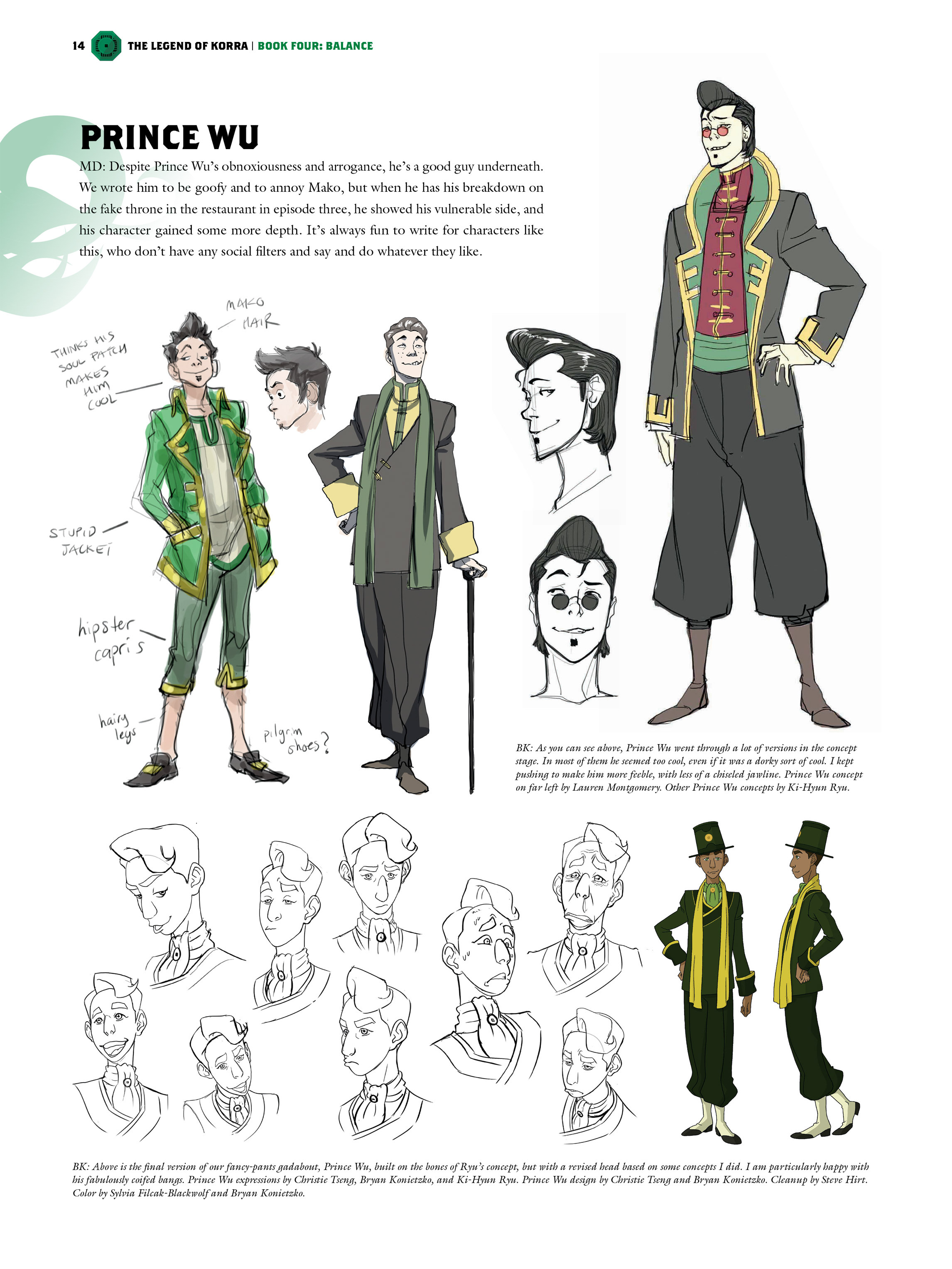 Read online The Legend of Korra: The Art of the Animated Series comic -  Issue # TPB 4 - 14