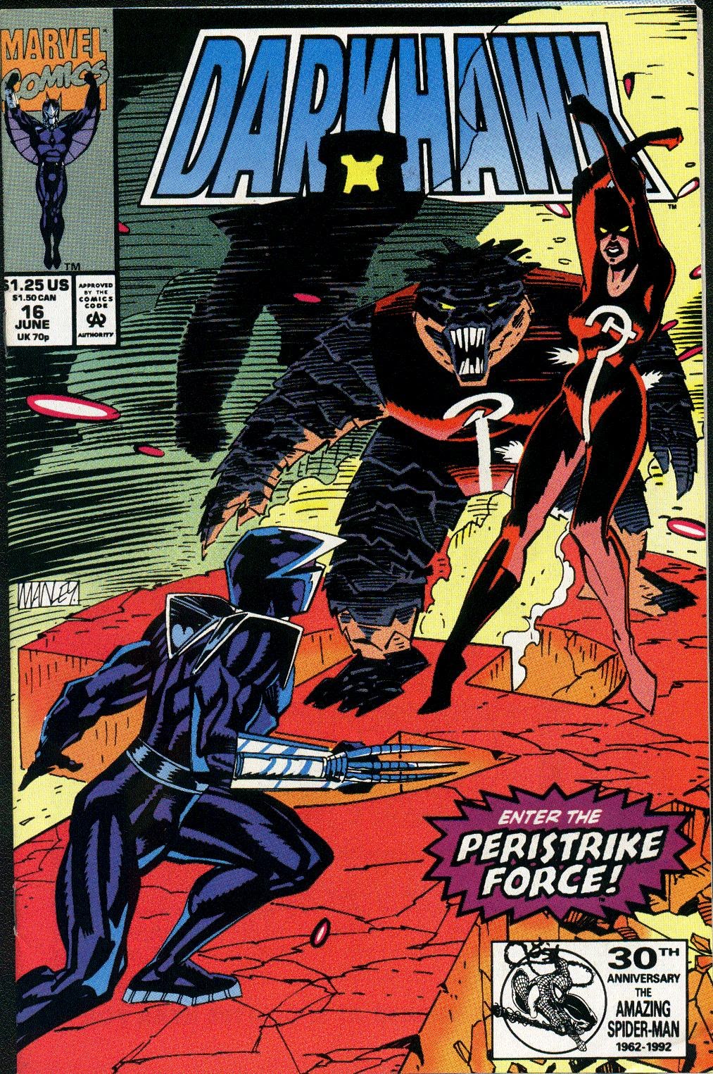 Read online Darkhawk (1991) comic -  Issue #16 - 1