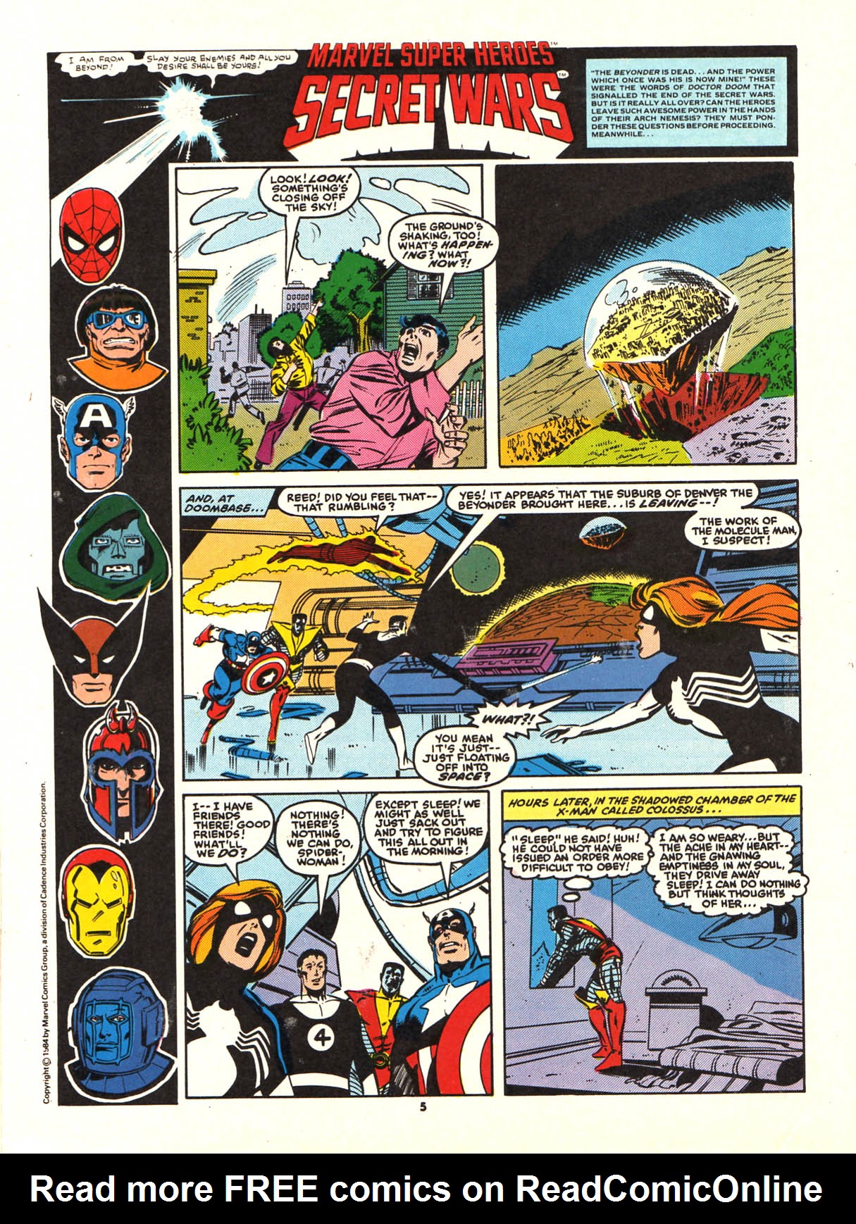 Read online Secret Wars (1985) comic -  Issue #25 - 5