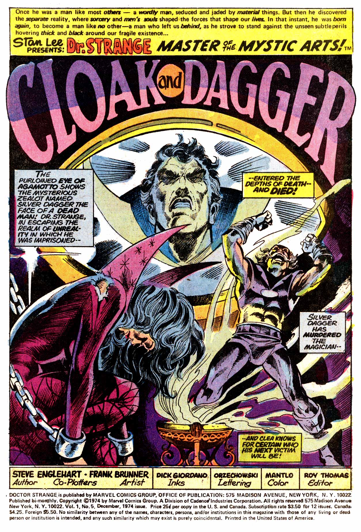 Read online Doctor Strange (1974) comic -  Issue #5 - 2