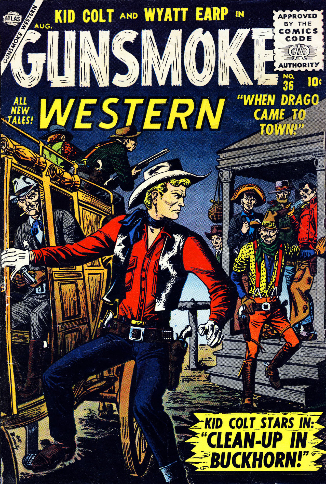 Read online Gunsmoke Western comic -  Issue #36 - 1