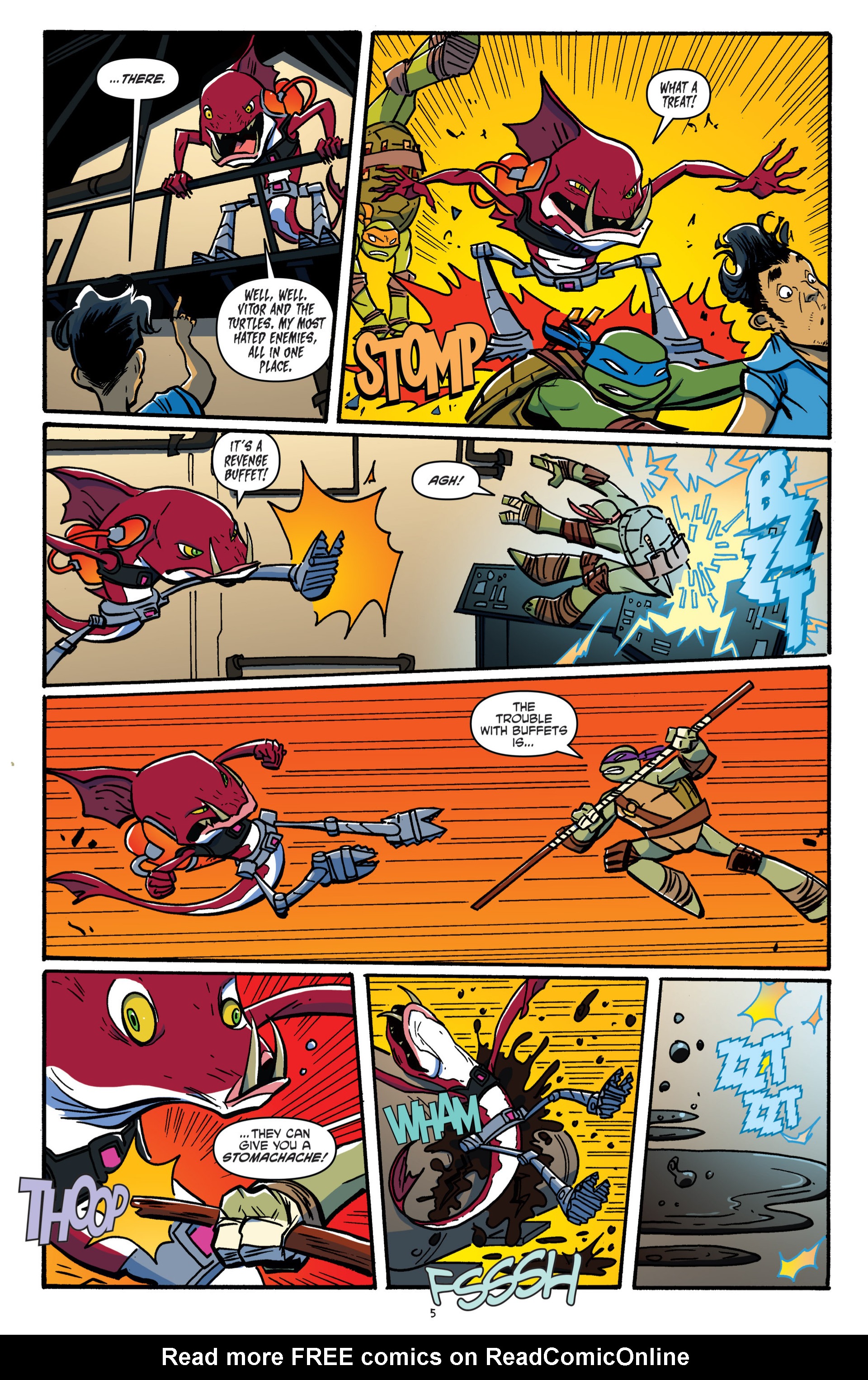 Read online Teenage Mutant Ninja Turtles New Animated Adventures comic -  Issue #5 - 7