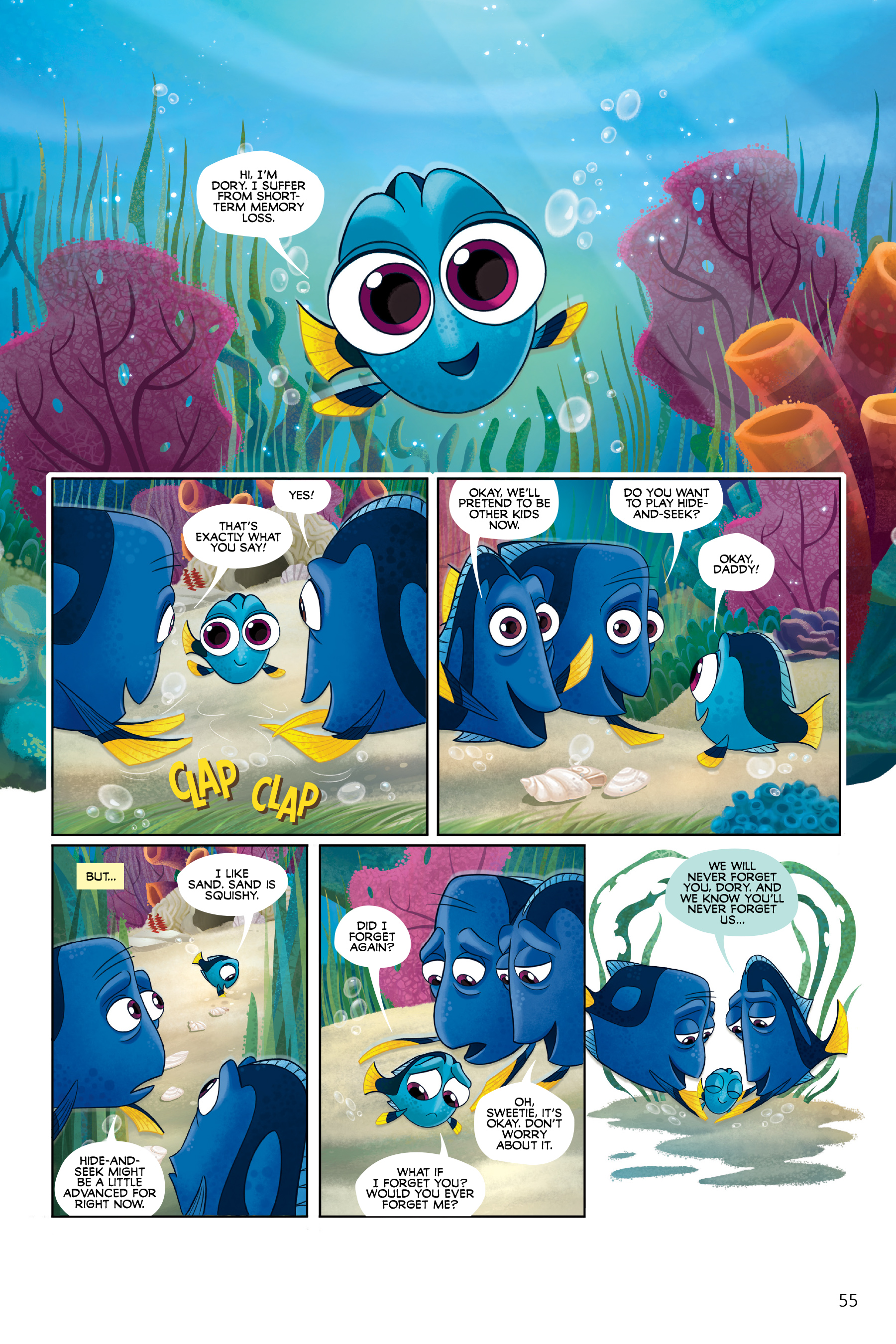 Read online Disney/PIXAR Finding Nemo and Finding Dory: The Story of the Movies in Comics comic -  Issue # TPB - 55