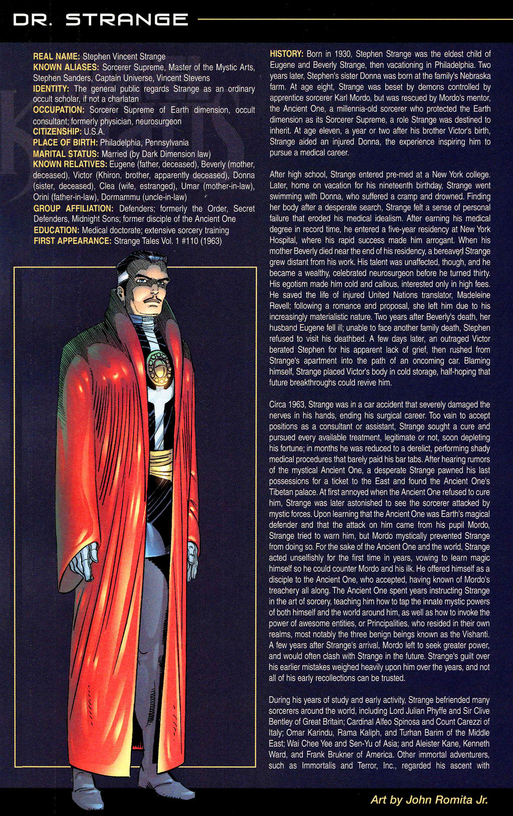 Read online The Official Handbook of the Marvel Universe: Marvel Knights comic -  Issue # Full - 16