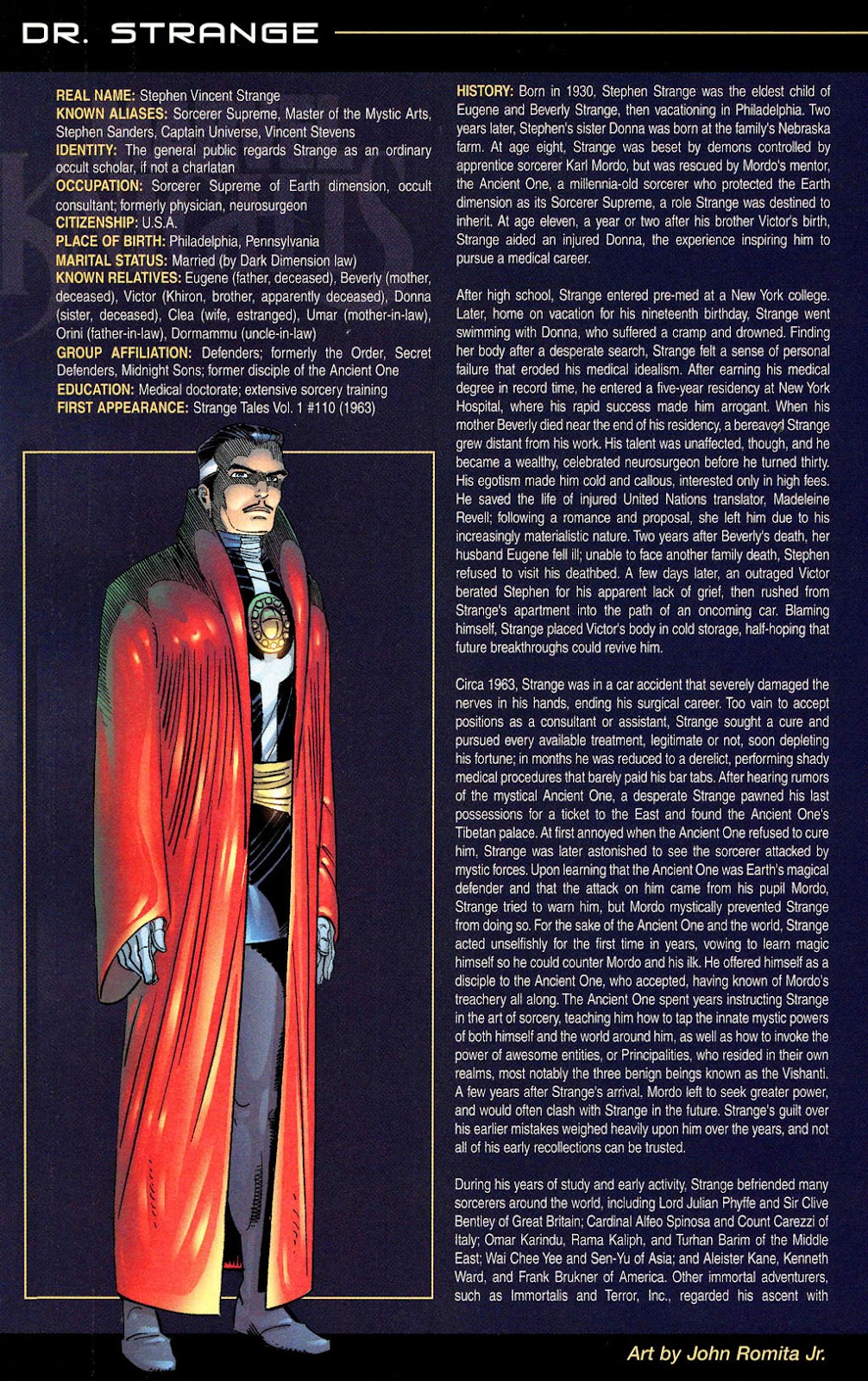 The Official Handbook of the Marvel Universe: Marvel Knights issue Full - Page 16