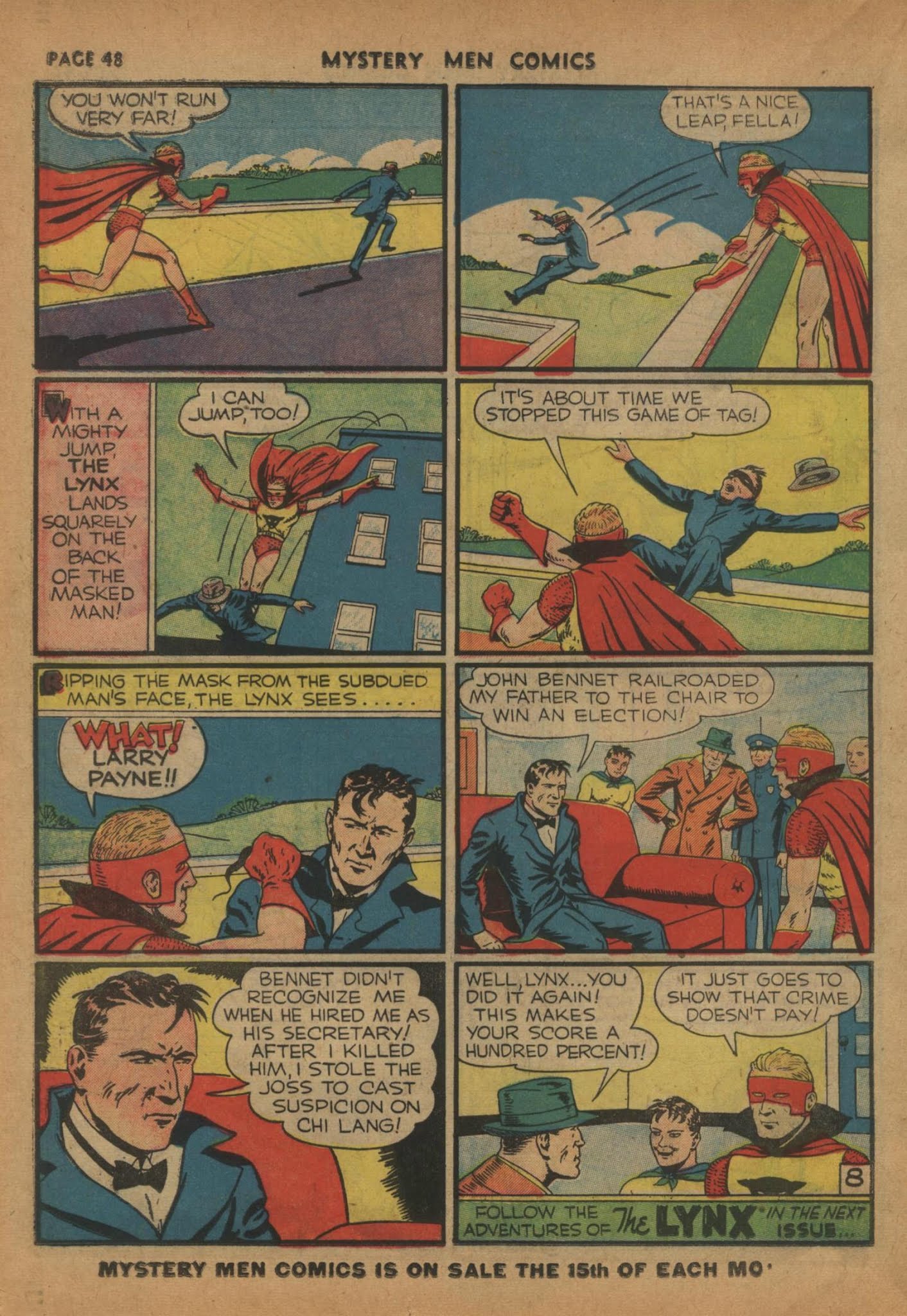 Read online Mystery Men Comics comic -  Issue #16 - 50
