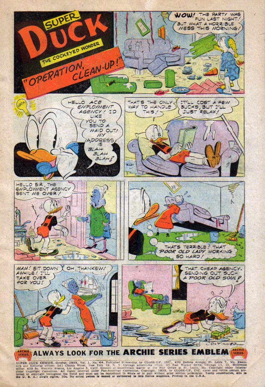 Read online Super Duck Comics comic -  Issue #64 - 3