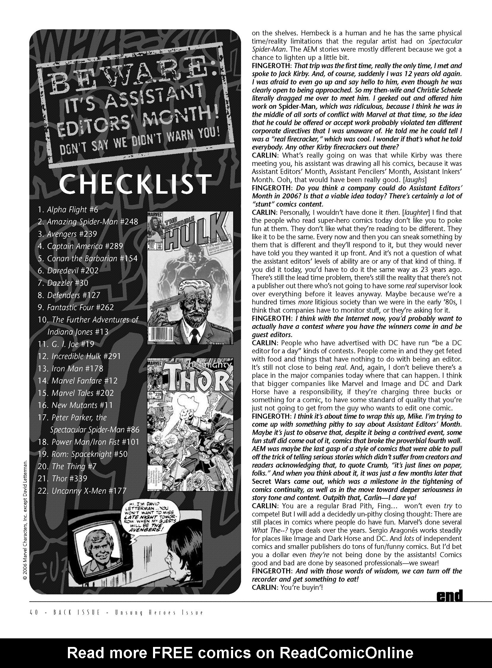 Read online Back Issue comic -  Issue #19 - 39