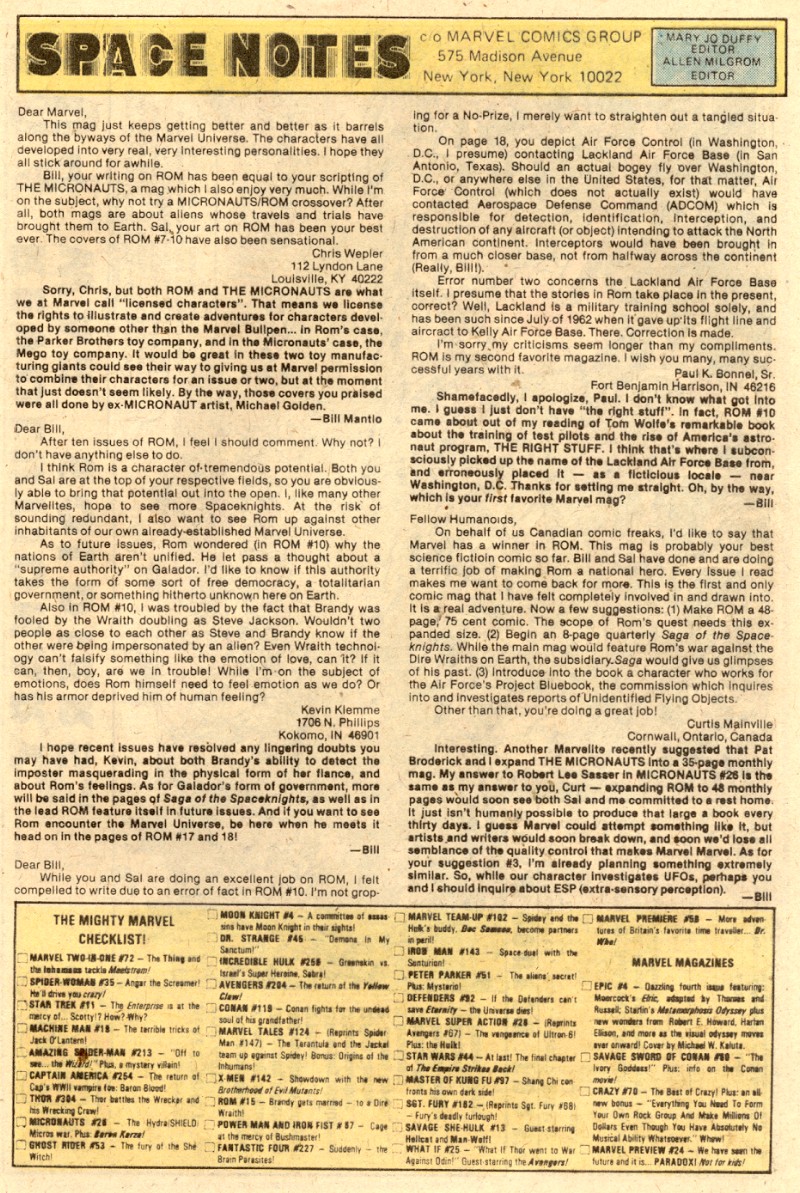 Read online ROM (1979) comic -  Issue #15 - 24