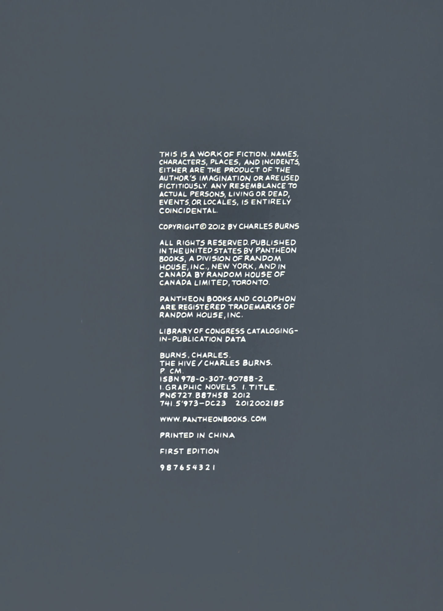 Read online Charles Burns The Hive comic -  Issue # Full - 3