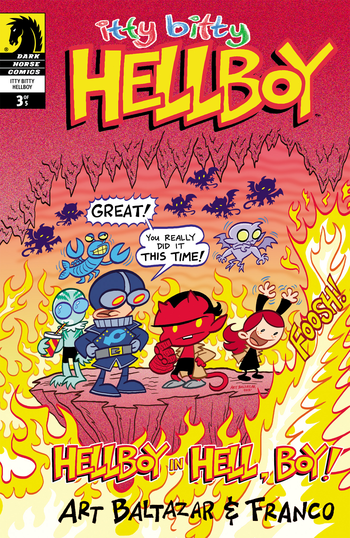 Read online Itty Bitty Hellboy comic -  Issue #3 - 1