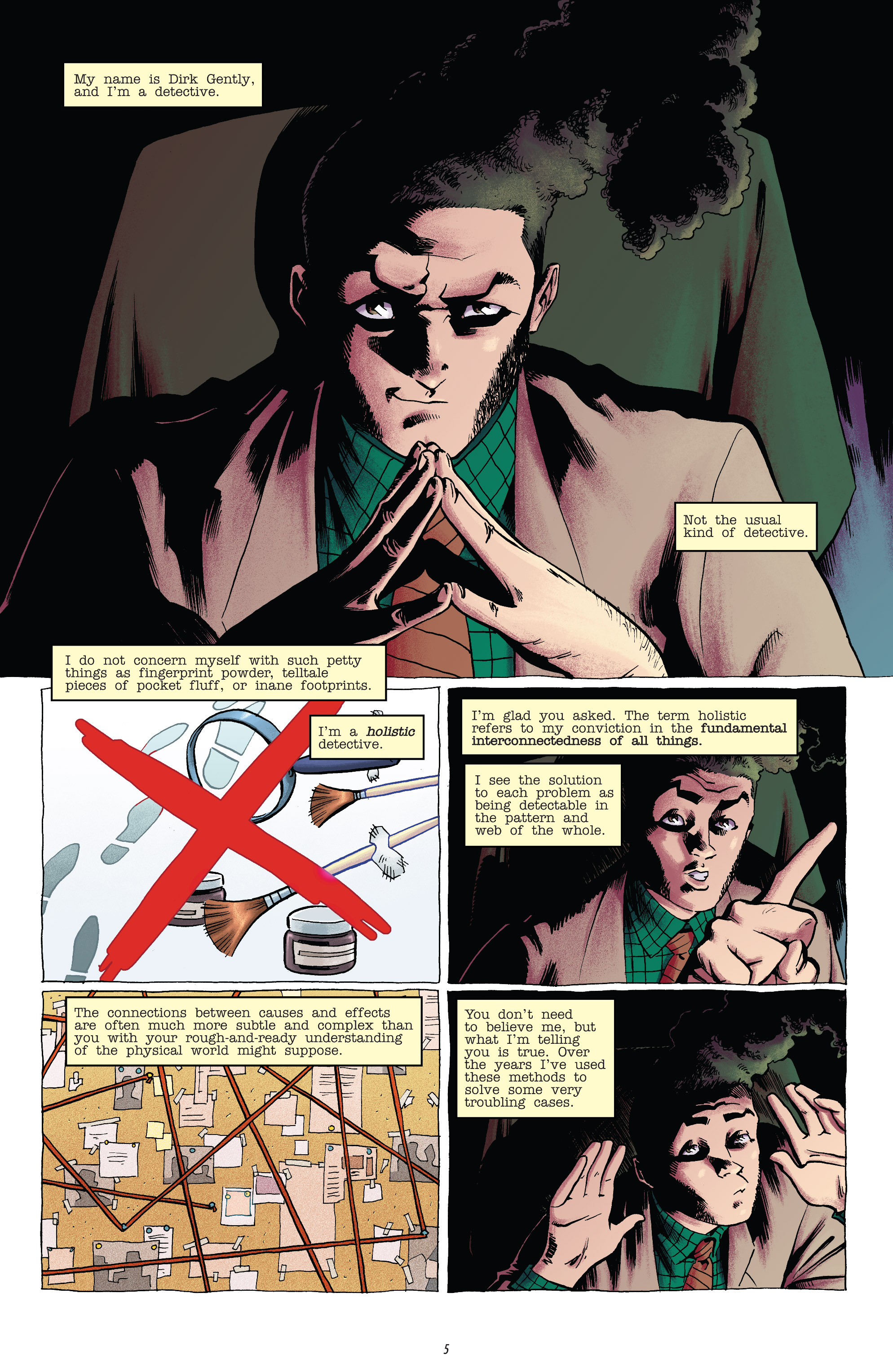 Read online Dirk Gently's Holistic Detective Agency: The Salmon of Doubt comic -  Issue # TPB 1 - 5