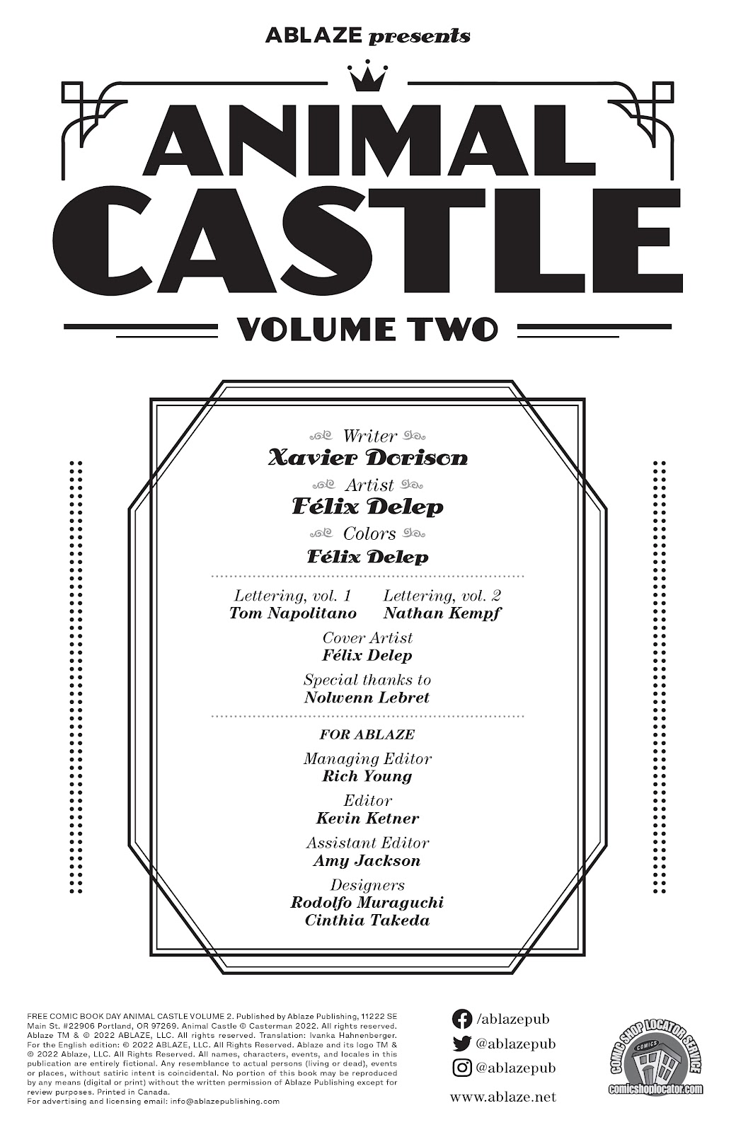 <{ $series->title }} issue Animal Castle v2 - Page 2