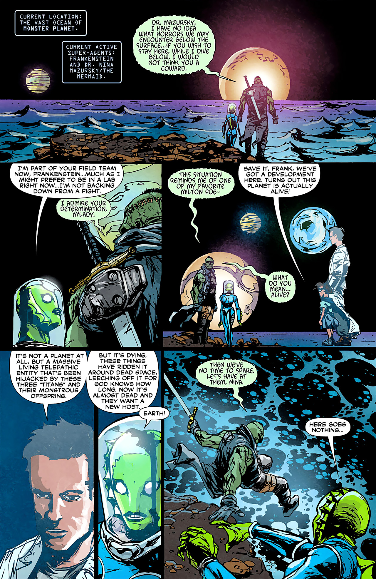 Read online Frankenstein, Agent of S.H.A.D.E. comic -  Issue #4 - 4