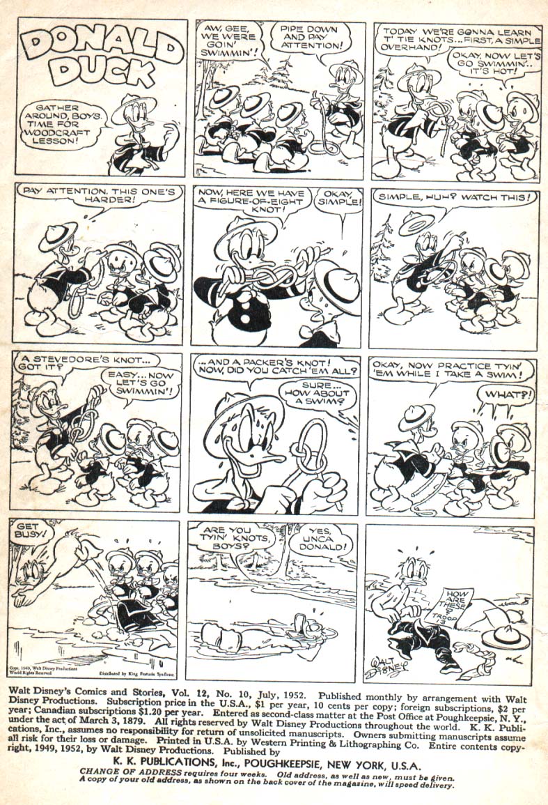 Read online Walt Disney's Comics and Stories comic -  Issue #142 - 2