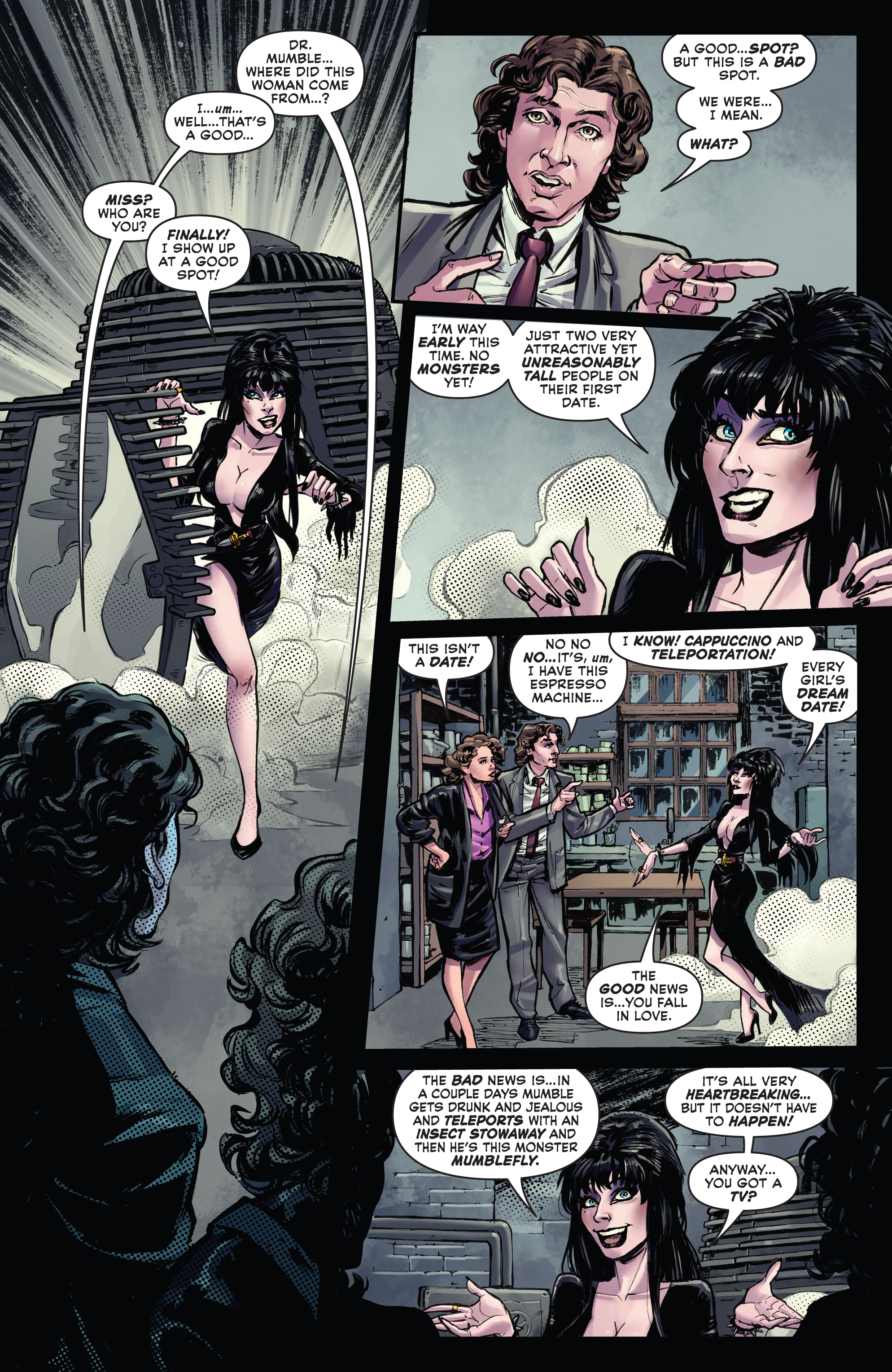 Read online Elvira in Horrorland comic -  Issue #5 - 6