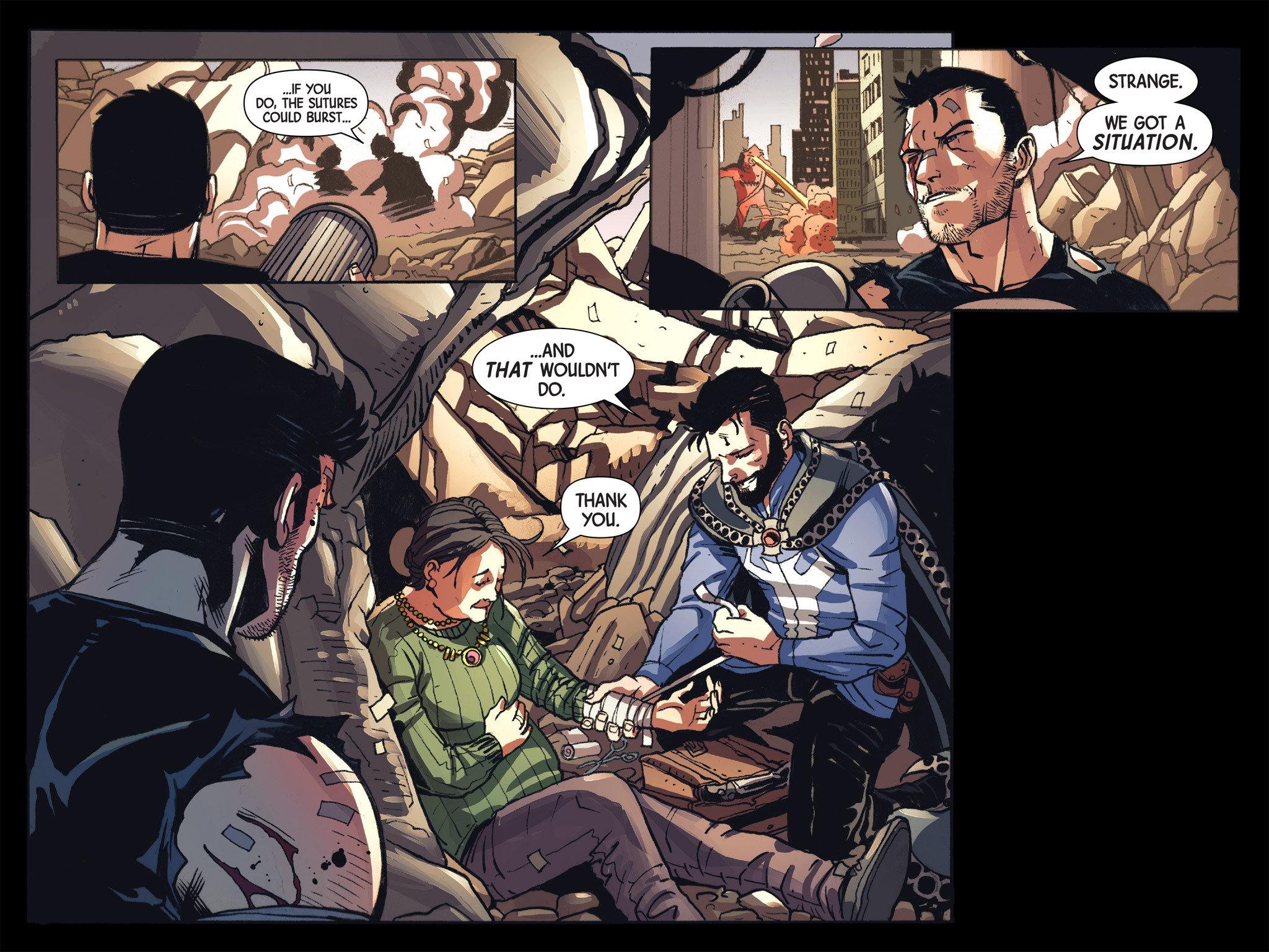 Read online Doctor Strange/Punisher: Magic Bullets Infinite Comic comic -  Issue #7 - 28