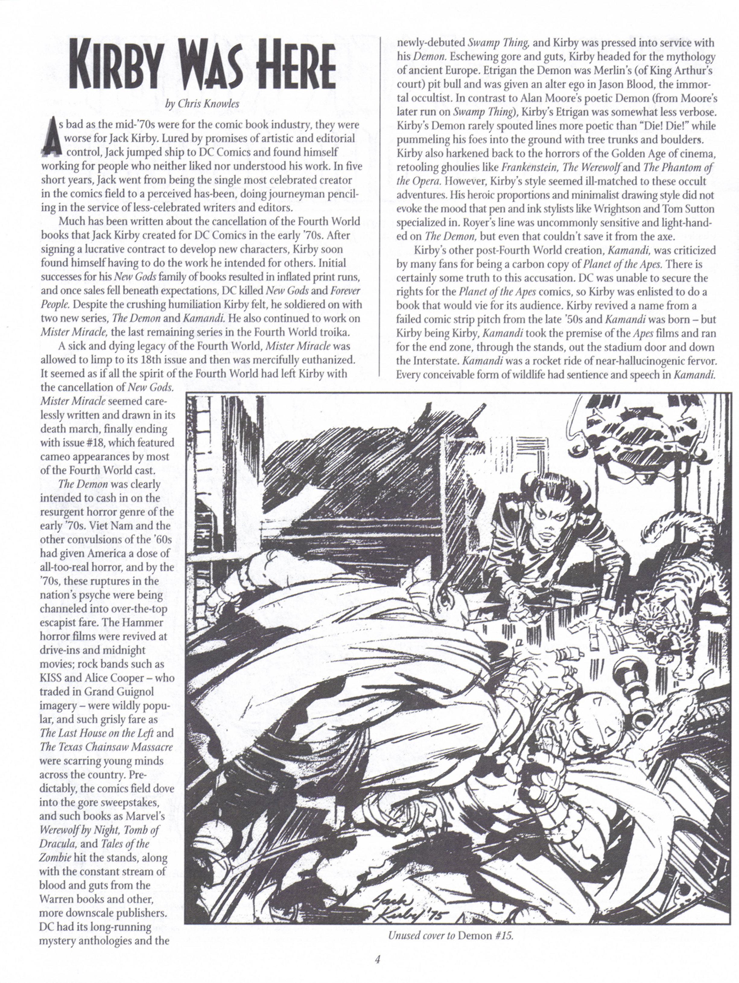 Read online The Jack Kirby Collector comic -  Issue #17 - 4