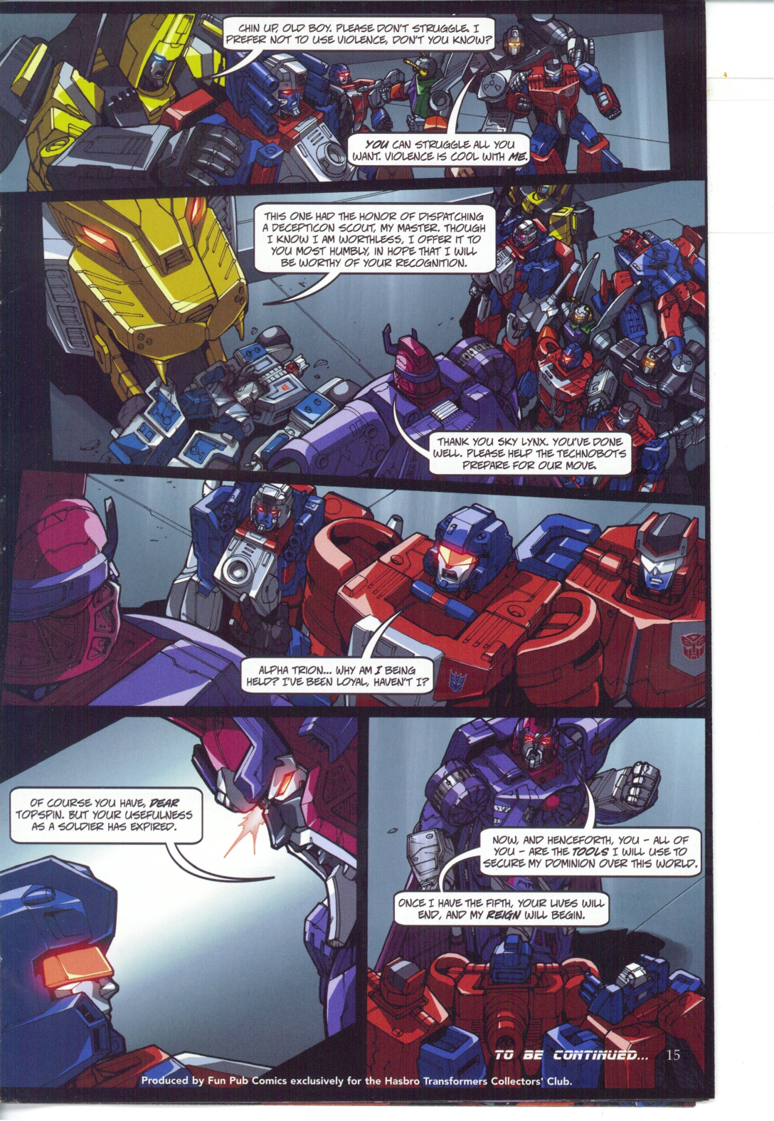Read online Transformers: Collectors' Club comic -  Issue #25 - 15
