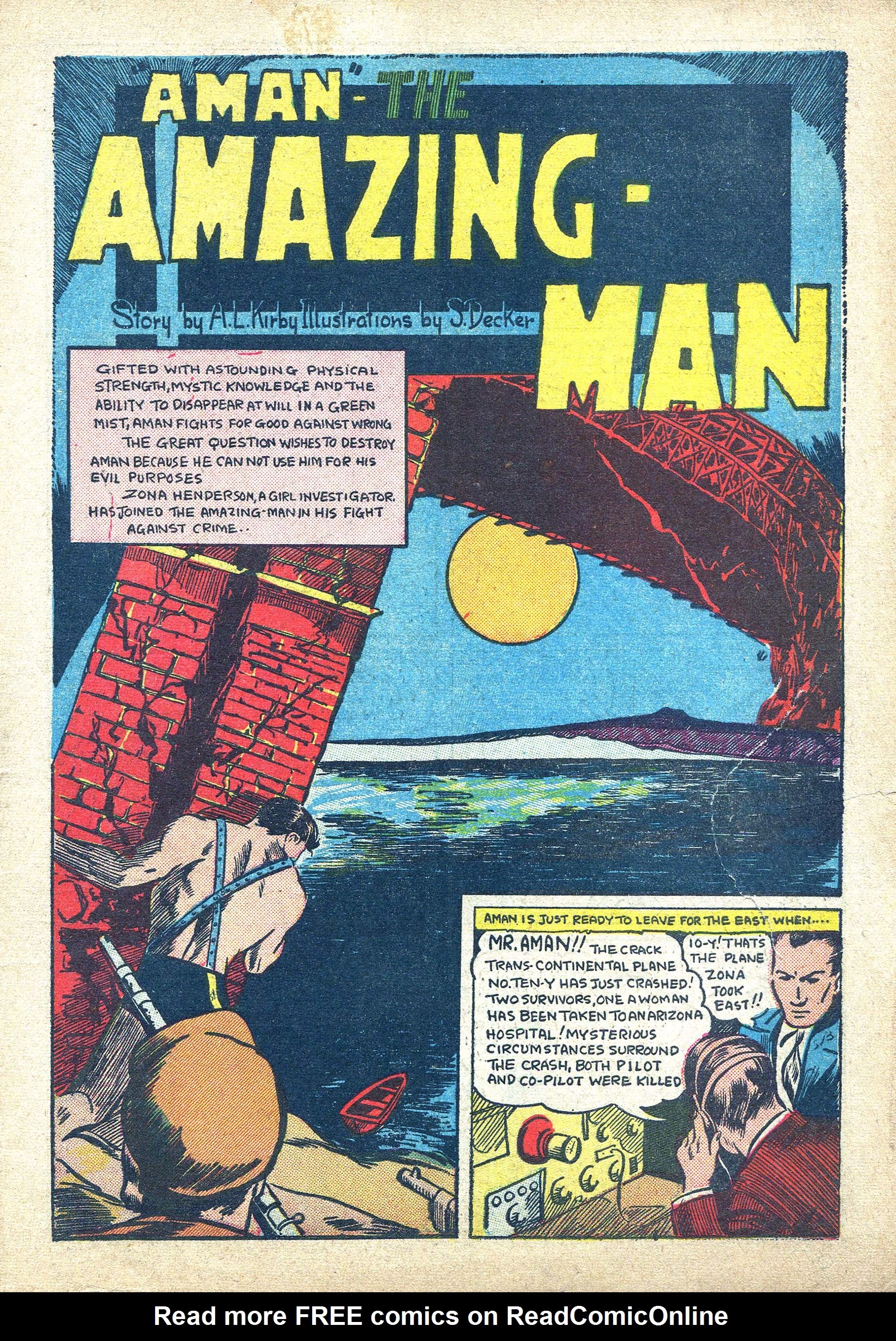 Read online Amazing Man Comics comic -  Issue #13 - 3