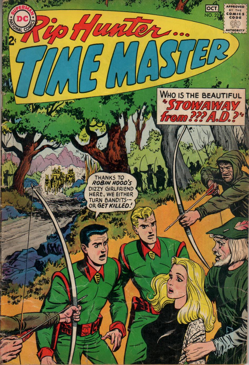 Read online Rip Hunter...Time Master comic -  Issue #22 - 1