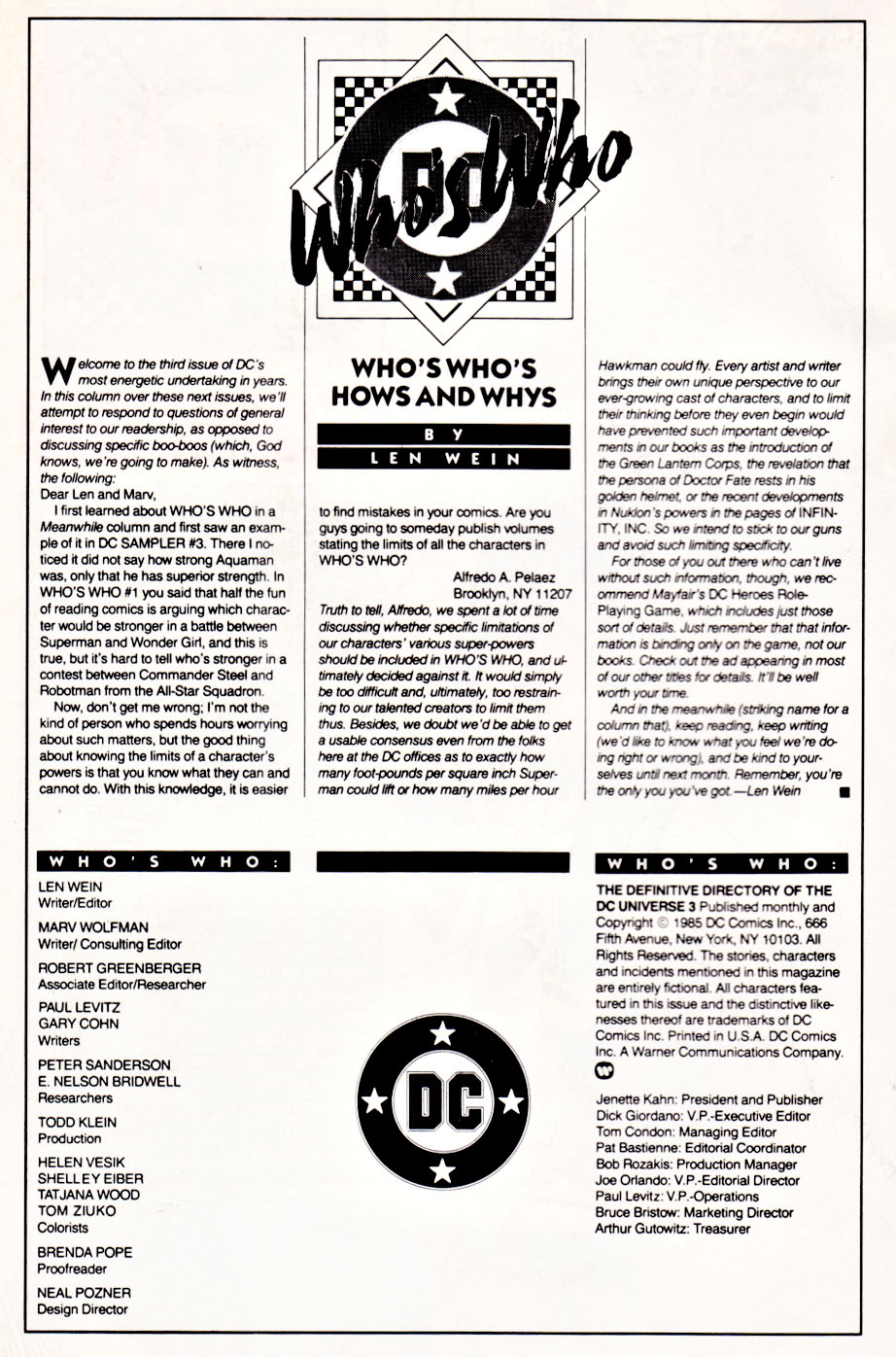 Read online Who's Who: The Definitive Directory of the DC Universe comic -  Issue #3 - 2