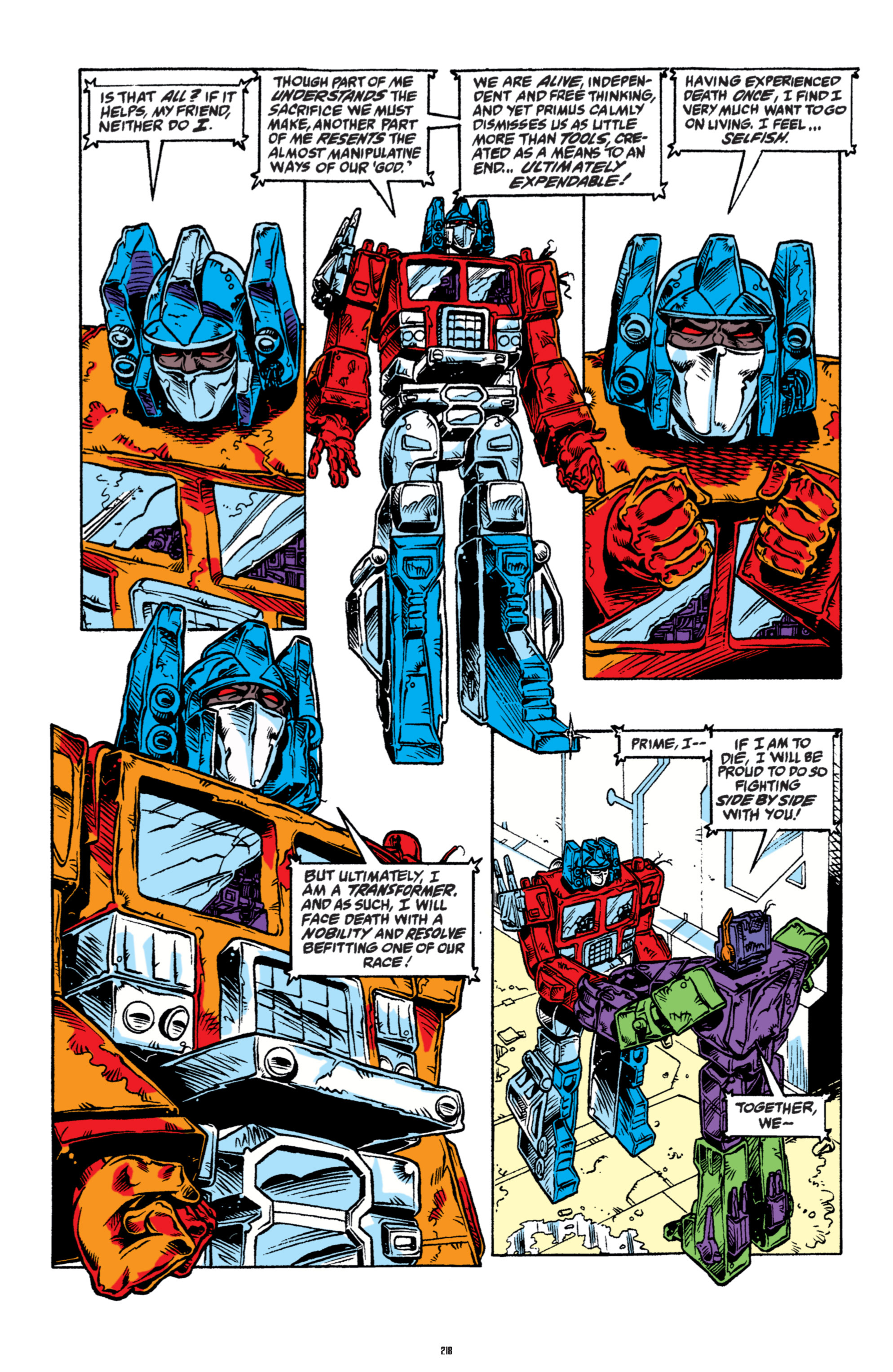 Read online The Transformers Classics comic -  Issue # TPB 6 - 216