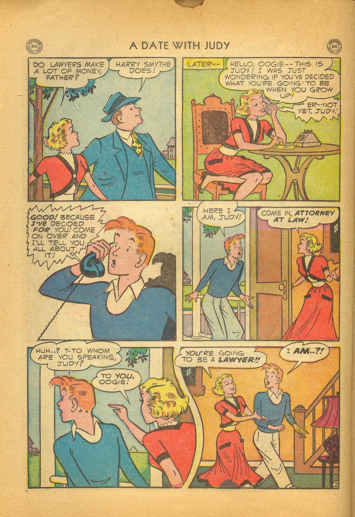 Read online A Date with Judy comic -  Issue #17 - 30