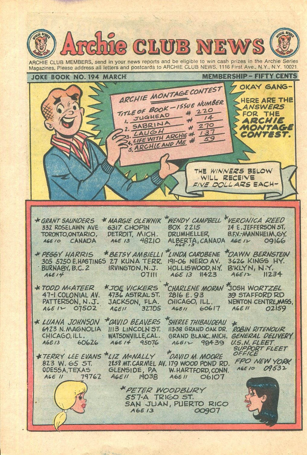 Read online Archie's Joke Book Magazine comic -  Issue #194 - 26