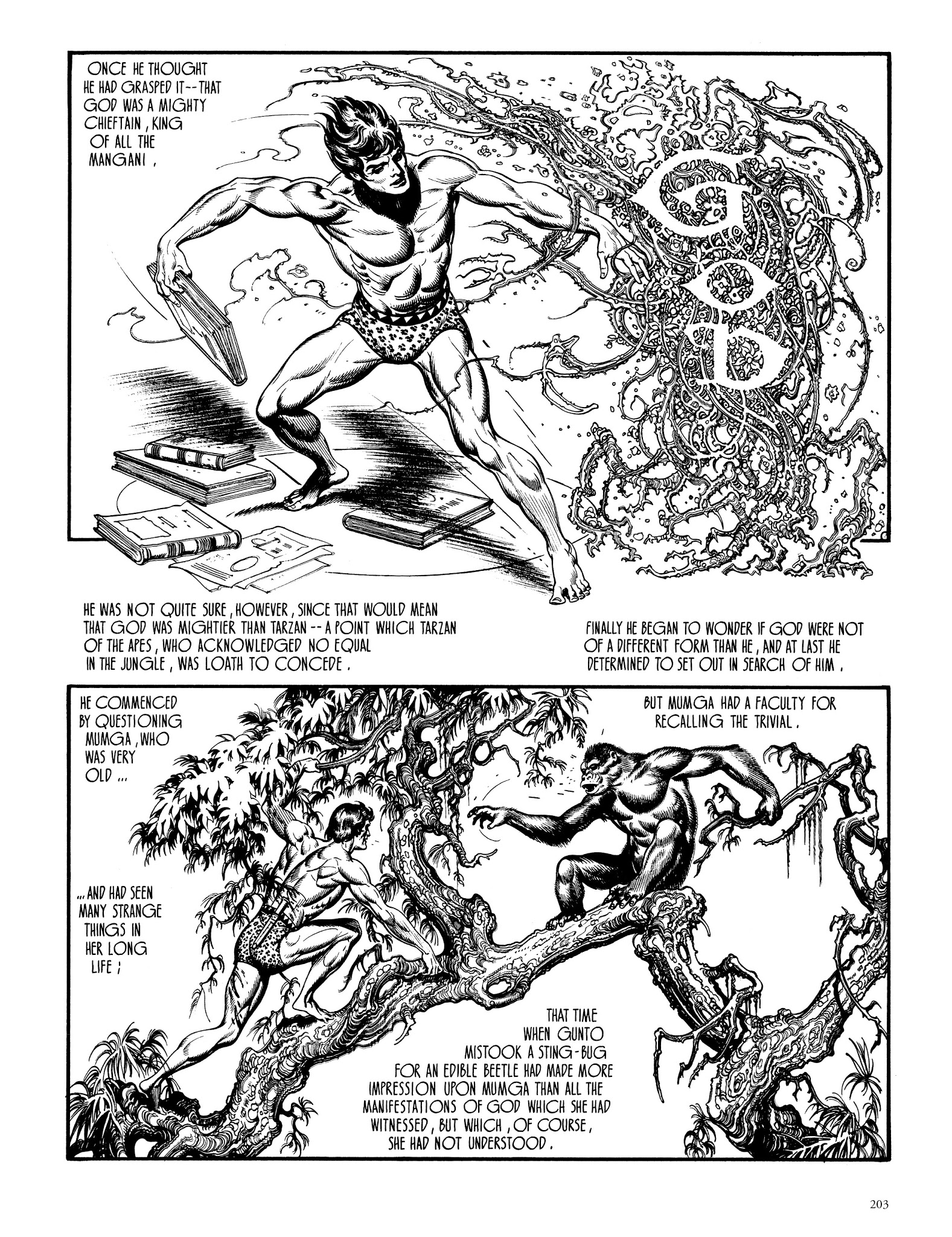 Read online Edgar Rice Burroughs' Tarzan: Burne Hogarth's Lord of the Jungle comic -  Issue # TPB - 202