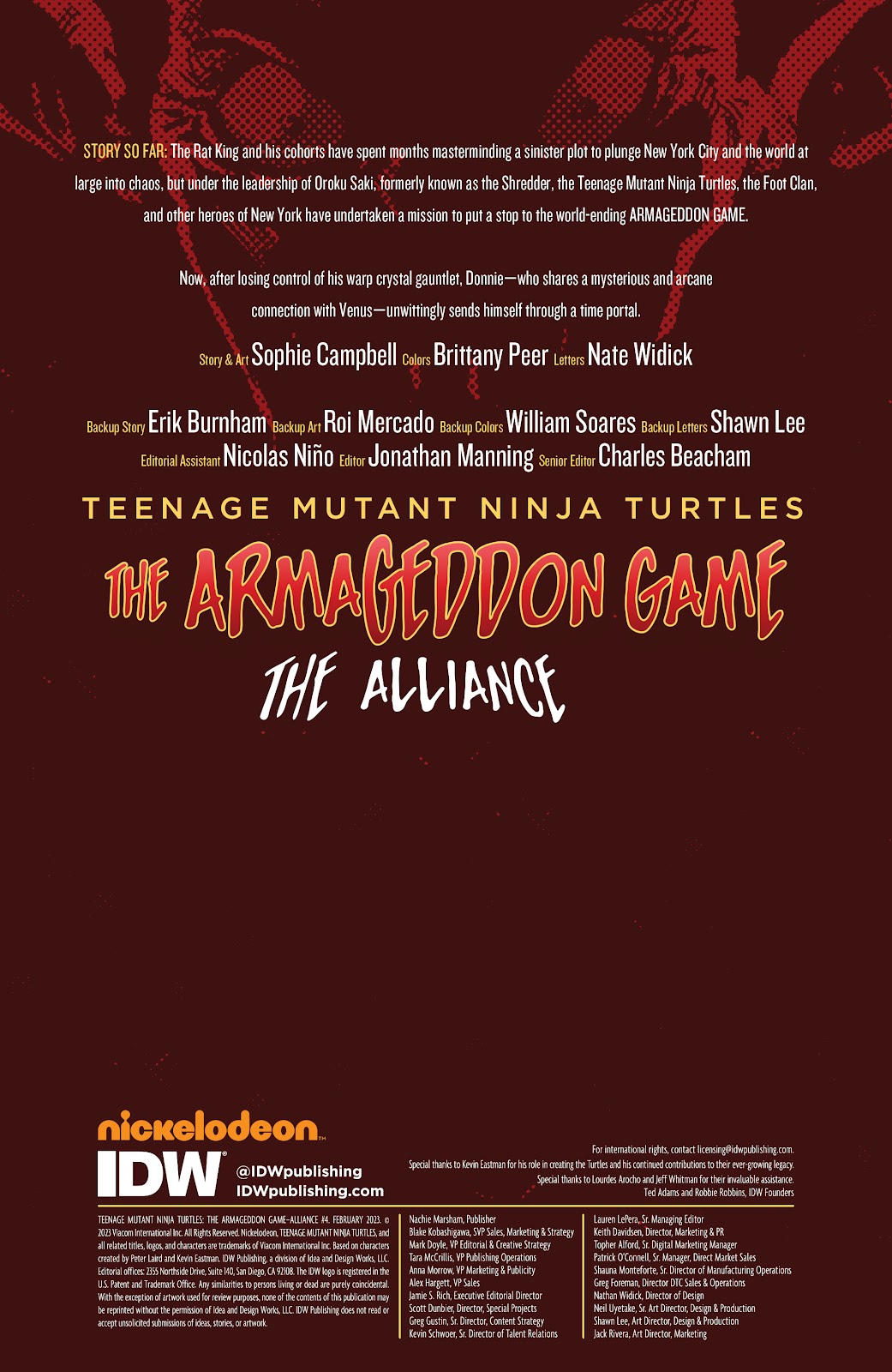 Teenage Mutant Ninja Turtles: The Armageddon Game - The Alliance issue 4 - Page 2