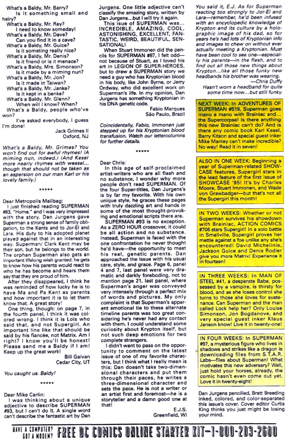 Read online Superman (1987) comic -  Issue #96 - 25