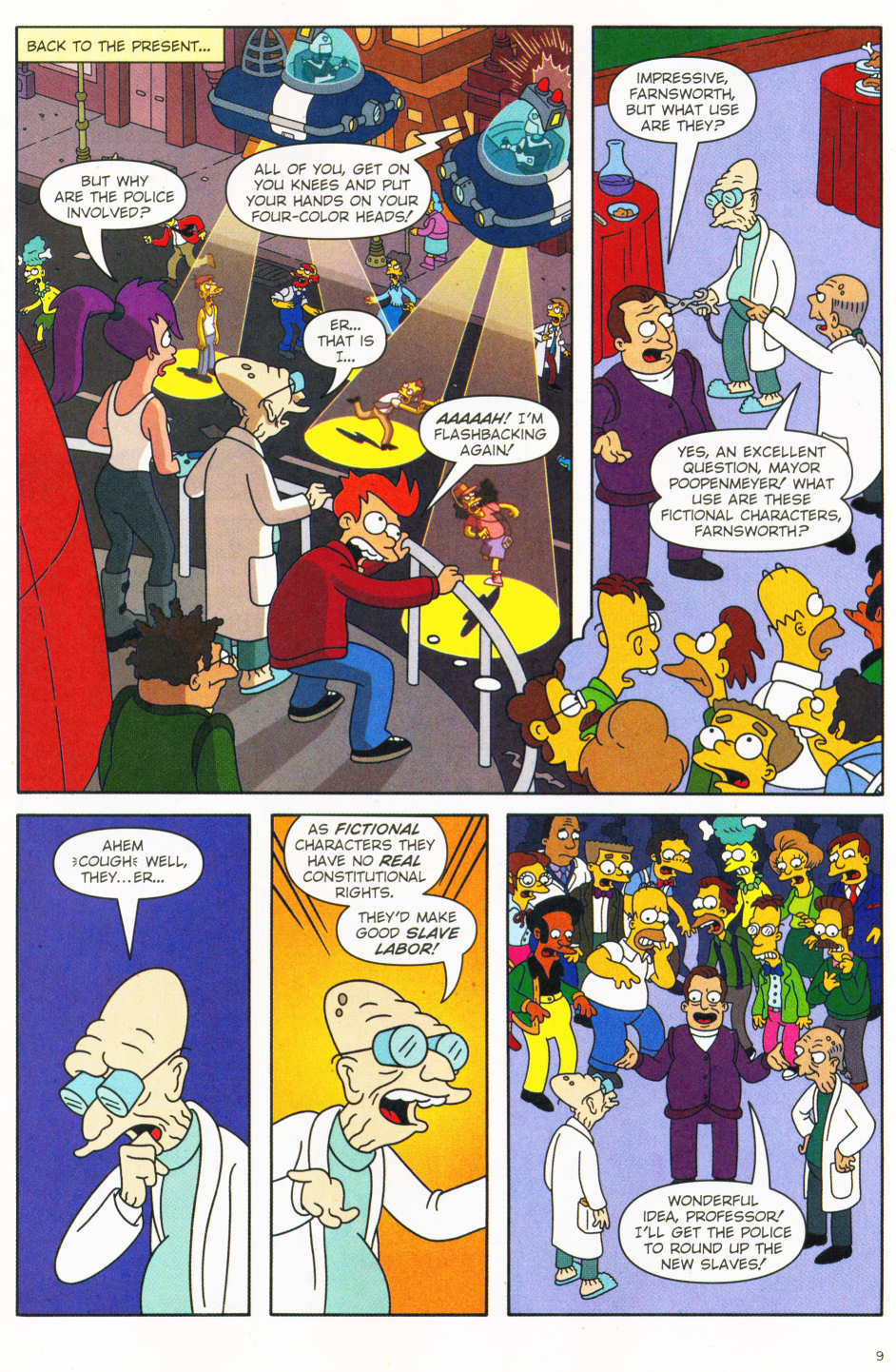 Read online The Simpsons/Futurama Crossover Crisis II comic -  Issue #1 - 10