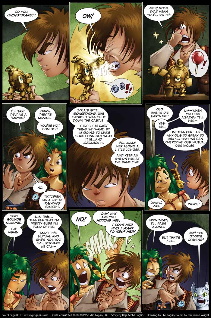 Read online Girl Genius (2002) comic -  Issue #9 - 32
