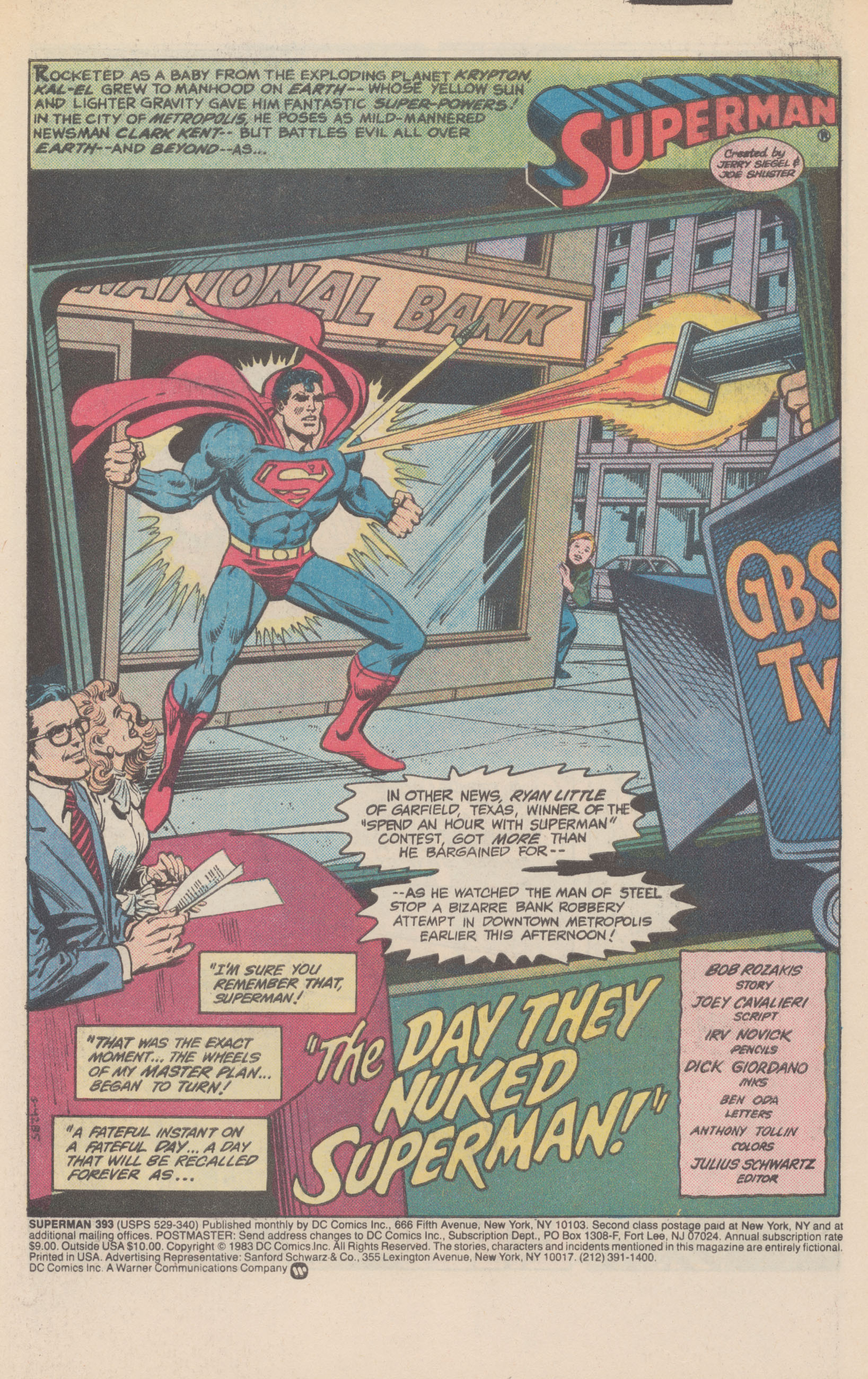 Read online Superman (1939) comic -  Issue #393 - 3
