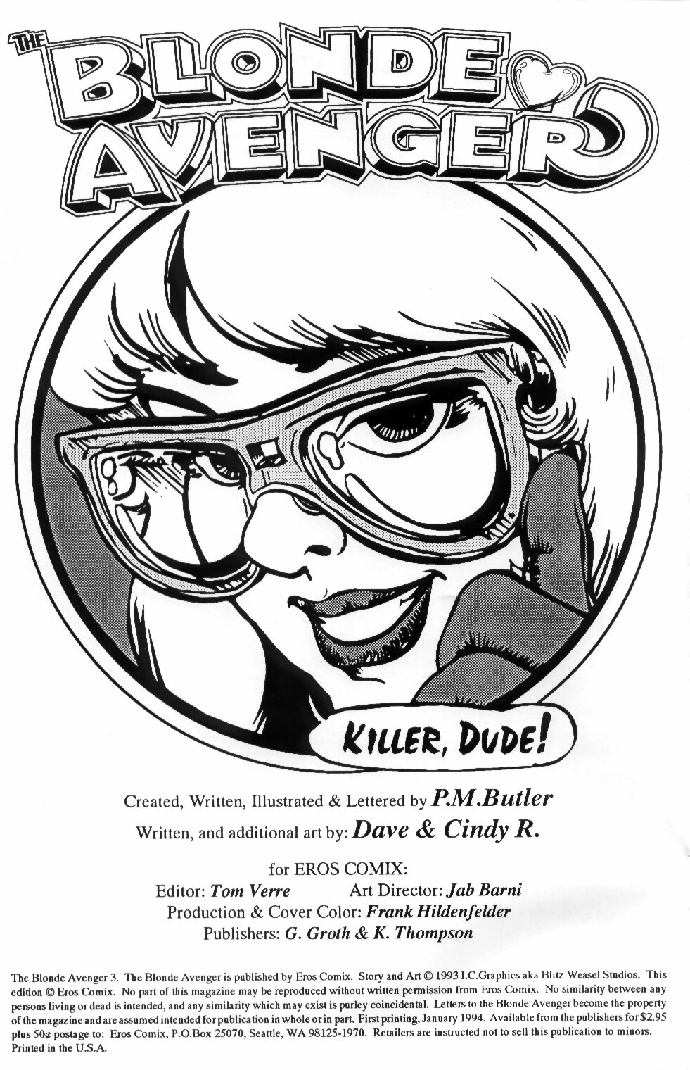 Read online The Blonde Avenger comic -  Issue #3 - 2