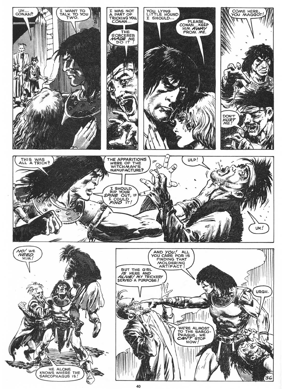 Read online The Savage Sword Of Conan comic -  Issue #161 - 39