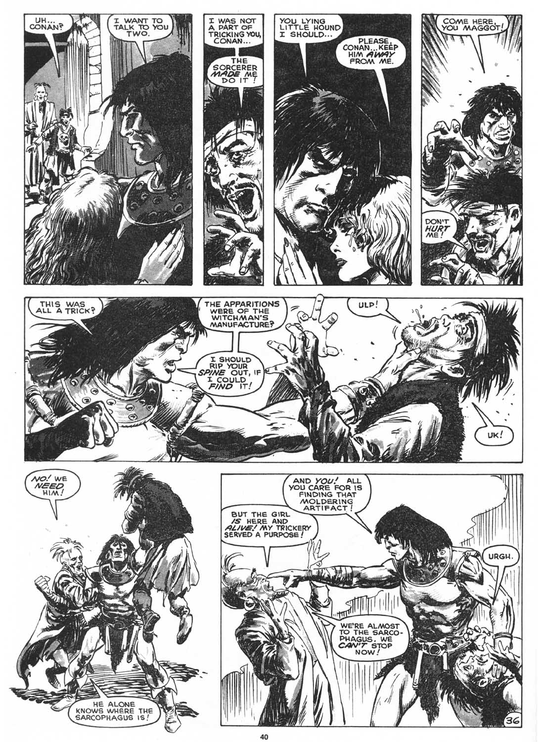 Read online The Savage Sword Of Conan comic -  Issue #161 - 39