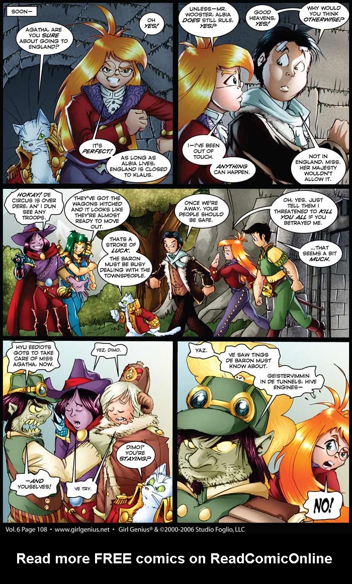 Read online Girl Genius (2002) comic -  Issue #6 - 109