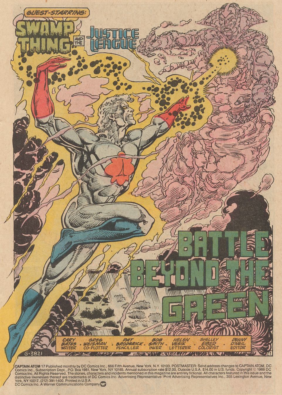Read online Captain Atom (1987) comic -  Issue #17 - 2
