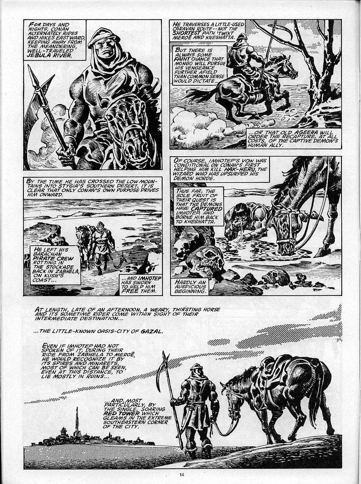 Read online The Savage Sword Of Conan comic -  Issue #204 - 16