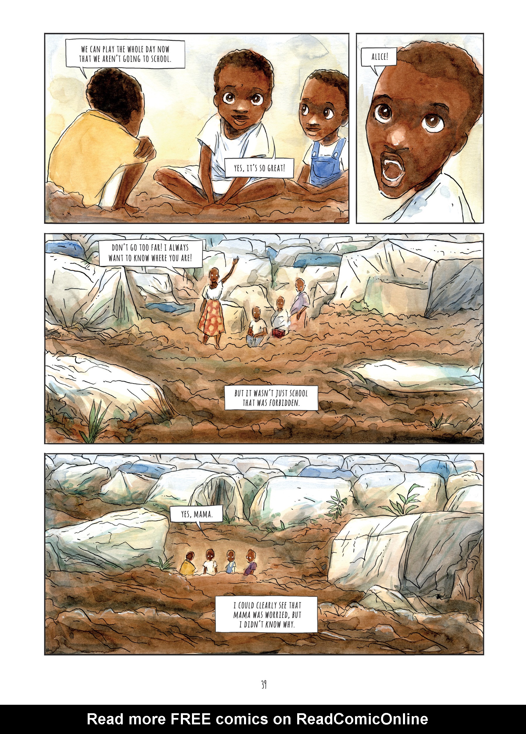 Read online Alice on the Run: One Child's Journey Through the Rwandan Civil War comic -  Issue # TPB - 38