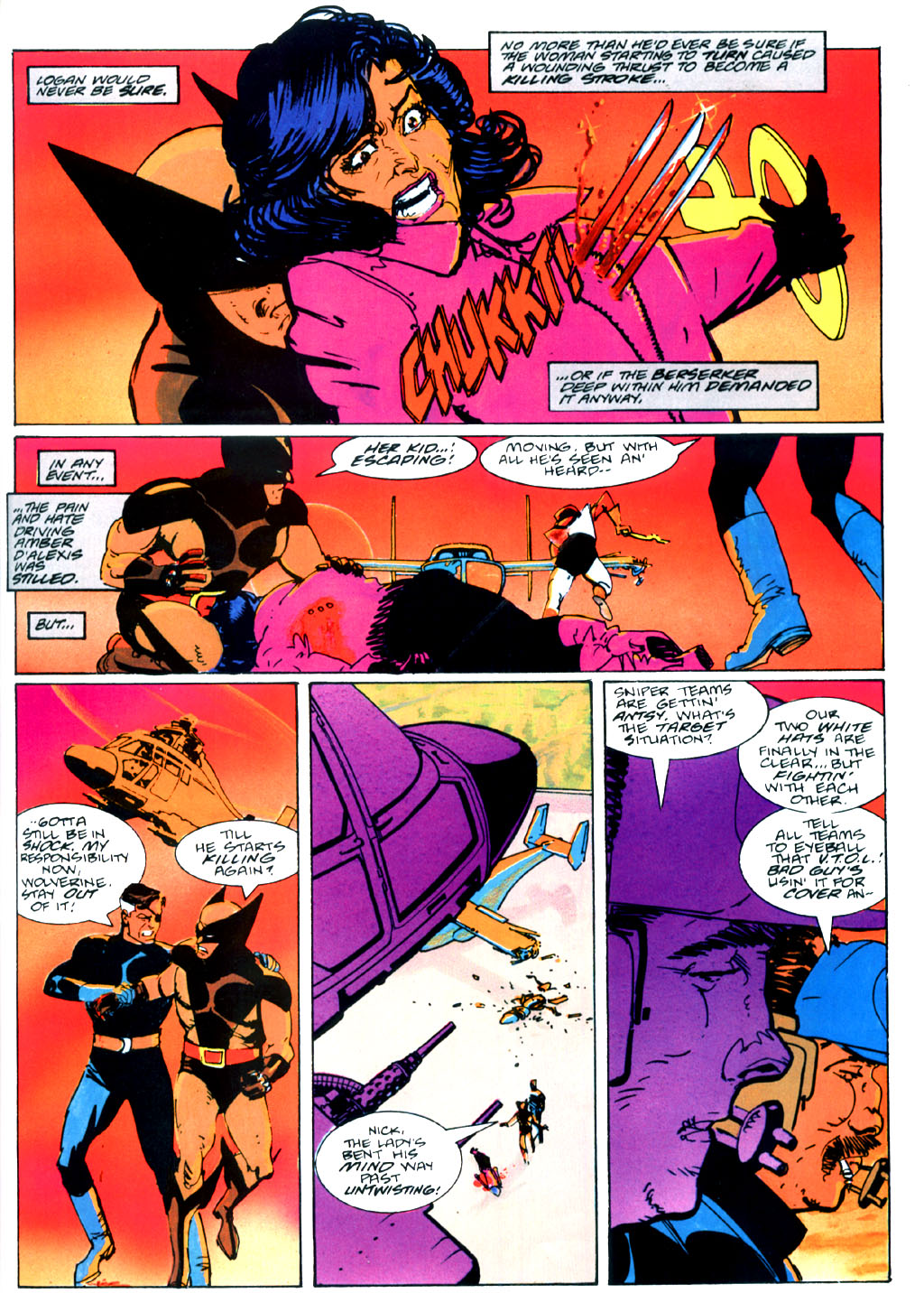 Read online Marvel Graphic Novel comic -  Issue #50 - Wolverine & Nick Fury - The Scorpio Connection - 62