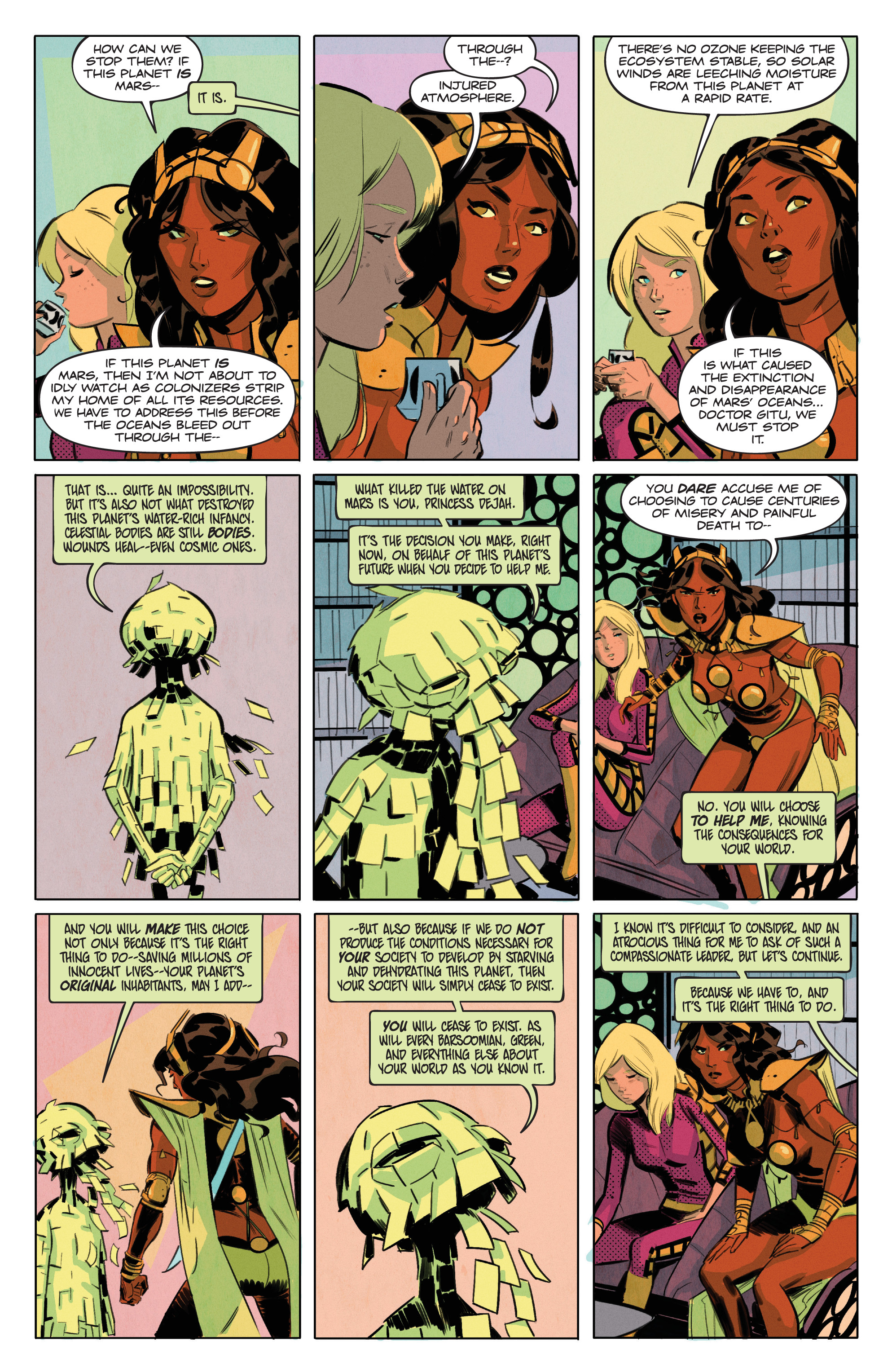Read online Barbarella/Dejah Thoris comic -  Issue #4 - 9