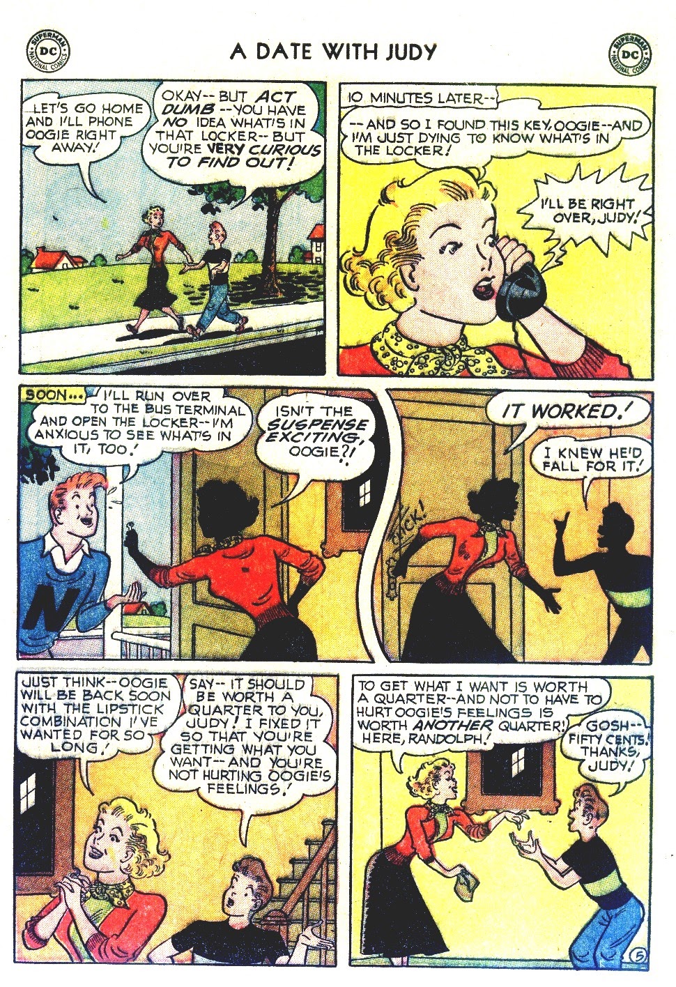 Read online A Date with Judy comic -  Issue #38 - 7