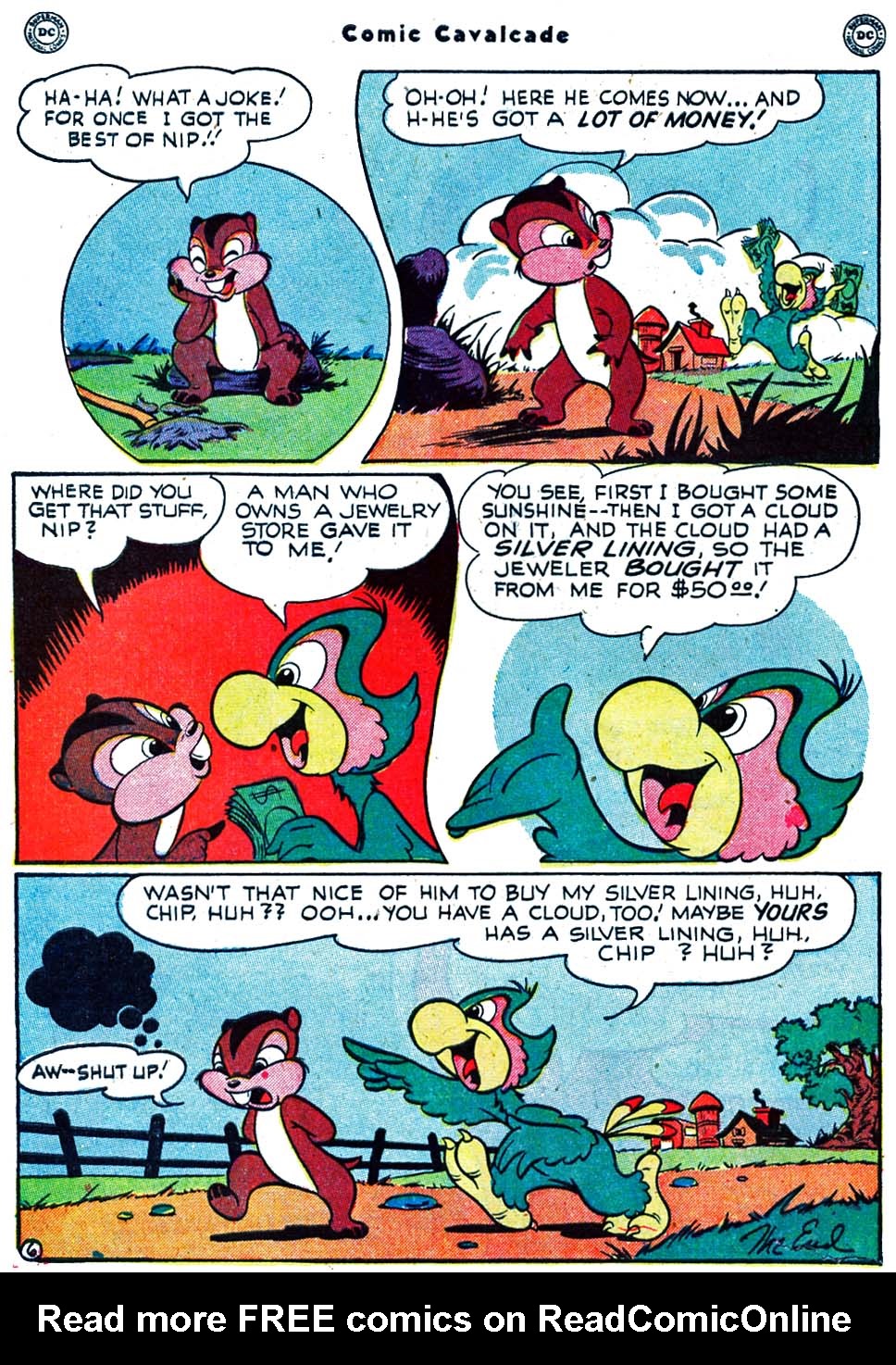 Read online Comic Cavalcade comic -  Issue #39 - 56
