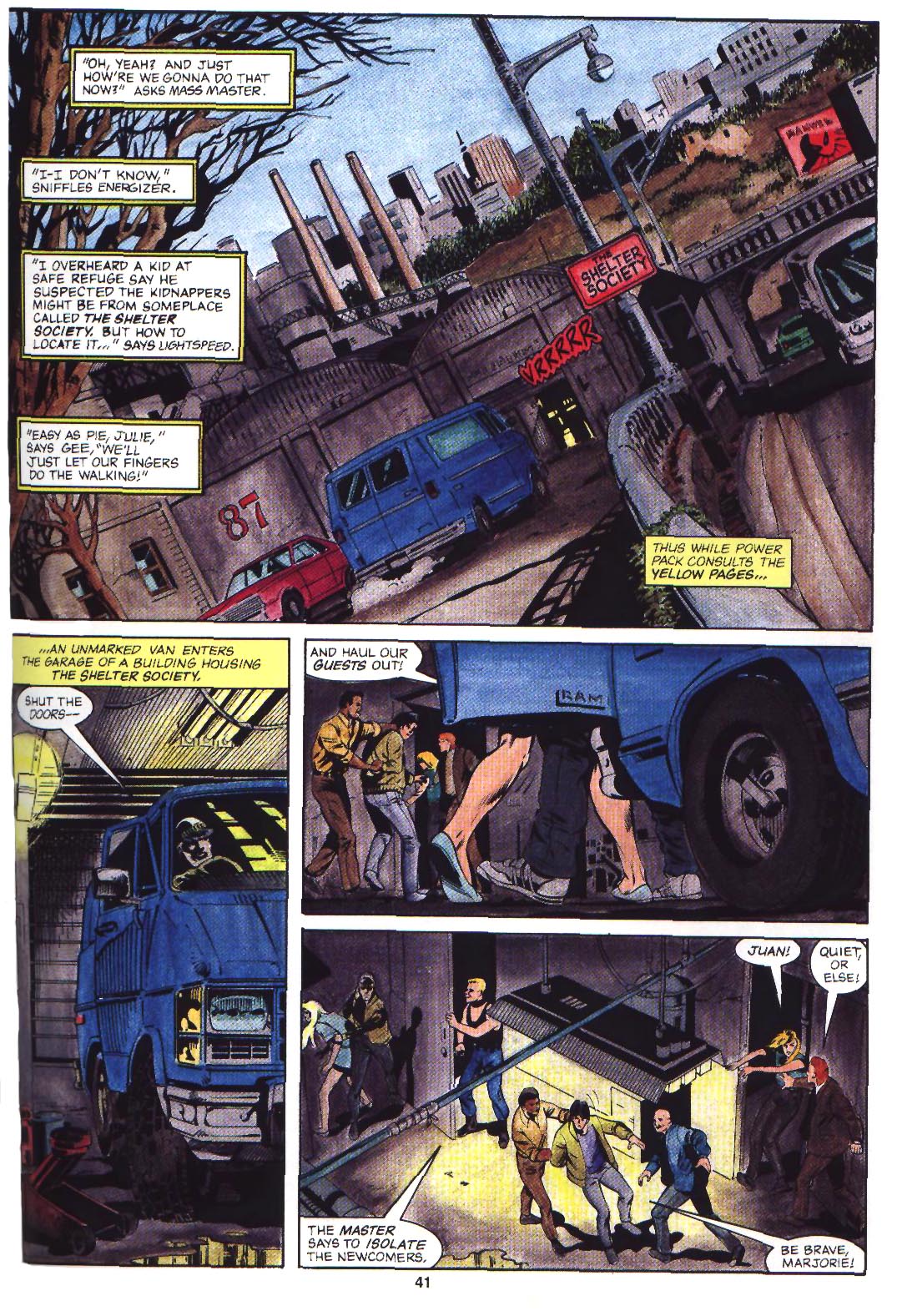 Marvel Graphic Novel: Cloak and Dagger and Power Pack: Shelter From The Storm issue TPB - Page 42