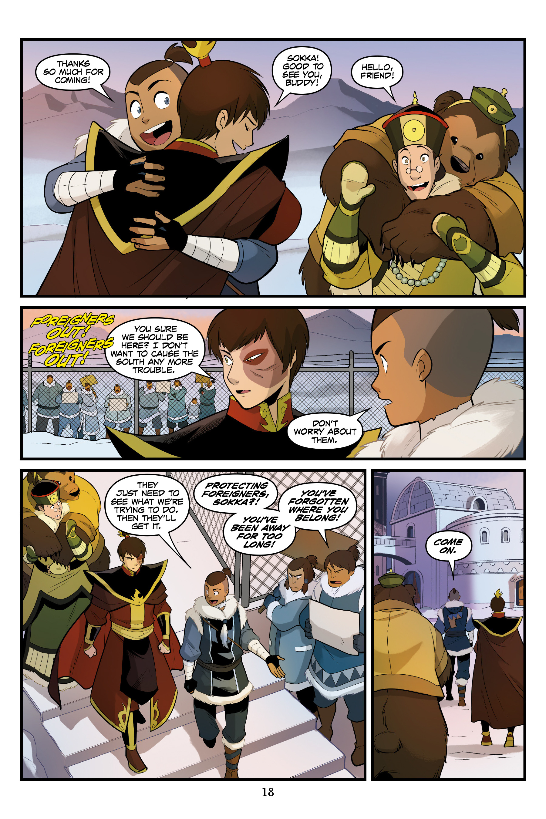 Read online Nickelodeon Avatar: The Last Airbender - North and South comic -  Issue #3 - 19